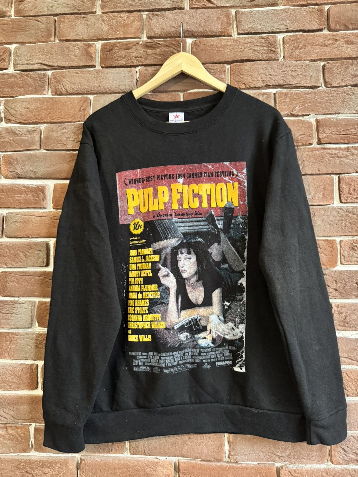 Vintage Vintage 00s Pulp Fiction Poster Tarantino Movie Black Tee Size US L / EU 52-54 / 3 - 1 Thumbnail