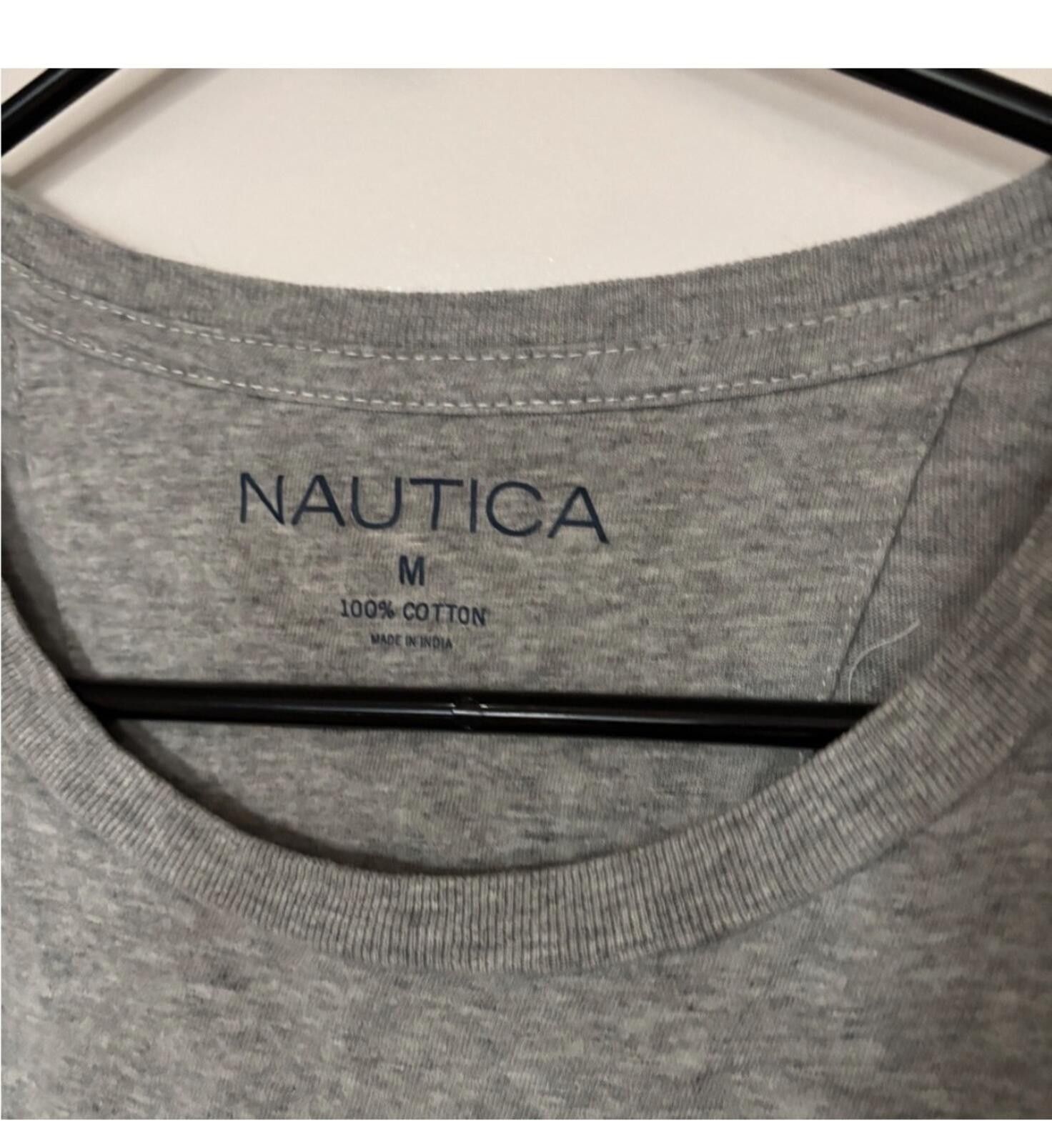 Nautica (Nautica) Grey T-Shirt Size US M / EU 48-50 / 2 - 3 Thumbnail