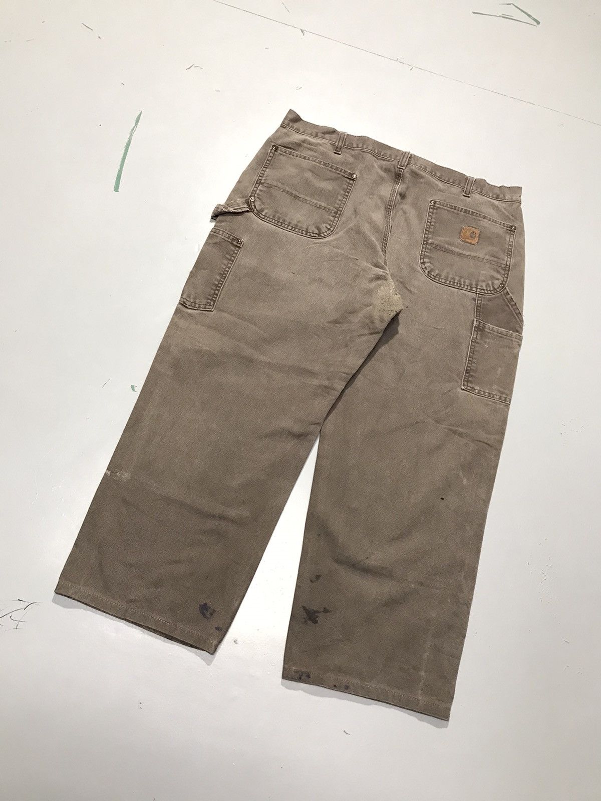 Carhartt Vintage Carhartt B136 DKB double knee workwear denim Size US 38 / EU 54 - 9 Thumbnail