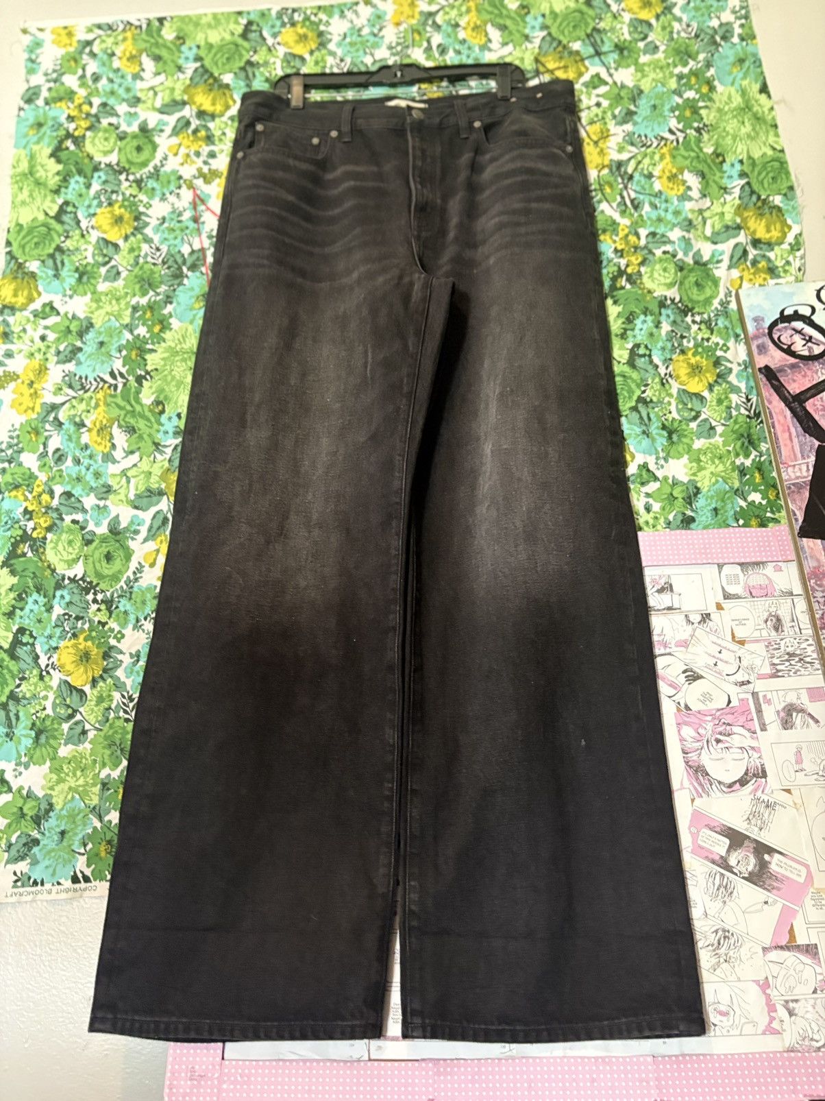 Madewell Madewell “Low-Slung Baggy” jeans in black wash. Size US 30 / EU 46 - 4 Thumbnail