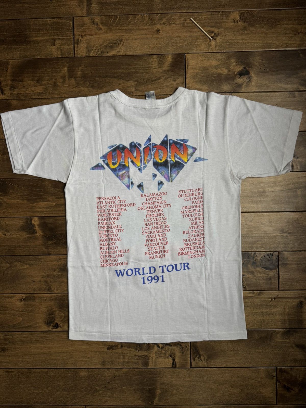 Vintage Rare Vintage Yes 90s Union Tour Band Tee Single Stitch Size US L / EU 52-54 / 3 - 2 Thumbnail