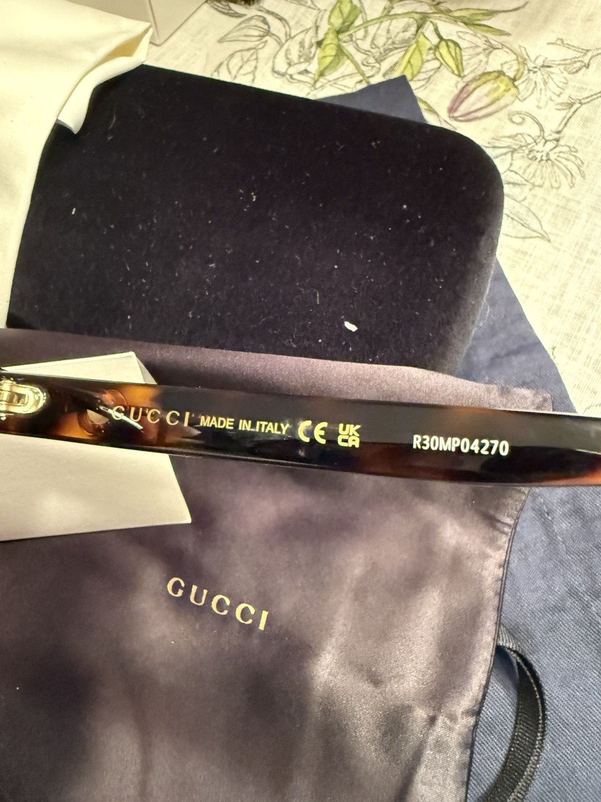Gucci Gucci Tortoise Brown Sunglasses Size ONE SIZE - 5 Thumbnail