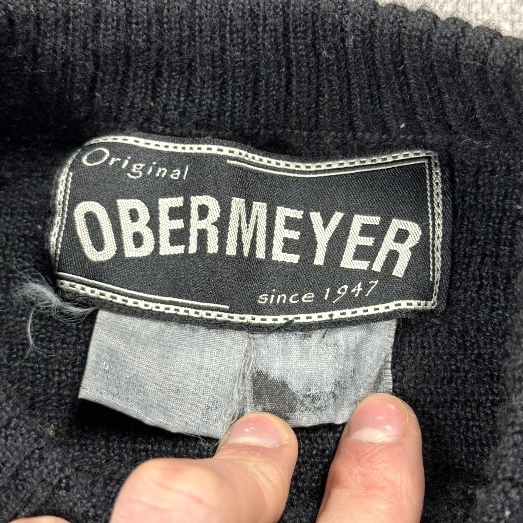 Obermeyer VINTAGE OBERMEYER SKI SWEATER WOOL BLEND PULLOVER FAIR ISLE BLUE BLACK YELLOW XL MENS Size US XL / EU 56 / 4 - 4 Thumbnail