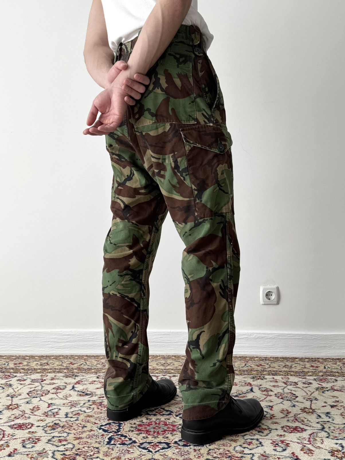 Japanese Brand × Vintage 1960s British Army 1968 Pattern DPM Camo Combat Trousers Size US 30 / EU 46 - 2 Thumbnail