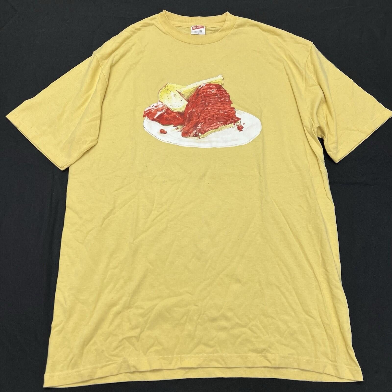 Supreme 2005 Supreme Pastrami Tee Katz Deli Sandwich Yellow XL Size US XL / EU 56 / 4 - 1 Thumbnail