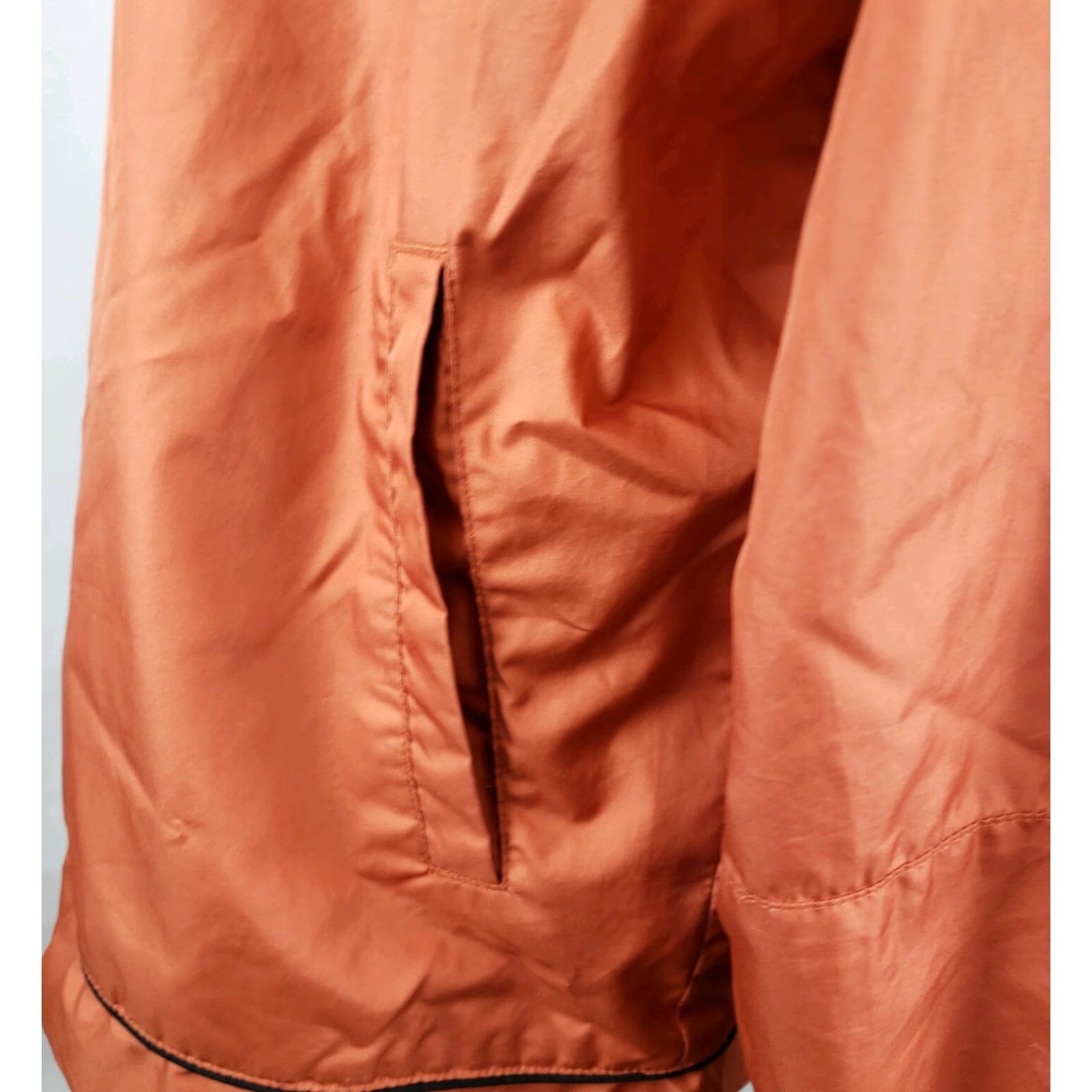 Nike VINTAGE Nike Jacket Womens Medium Orange Full Zip Hood Lined Mini Swoosh Ladies Size M / US 6-8 / IT 42-44 - 4 Thumbnail