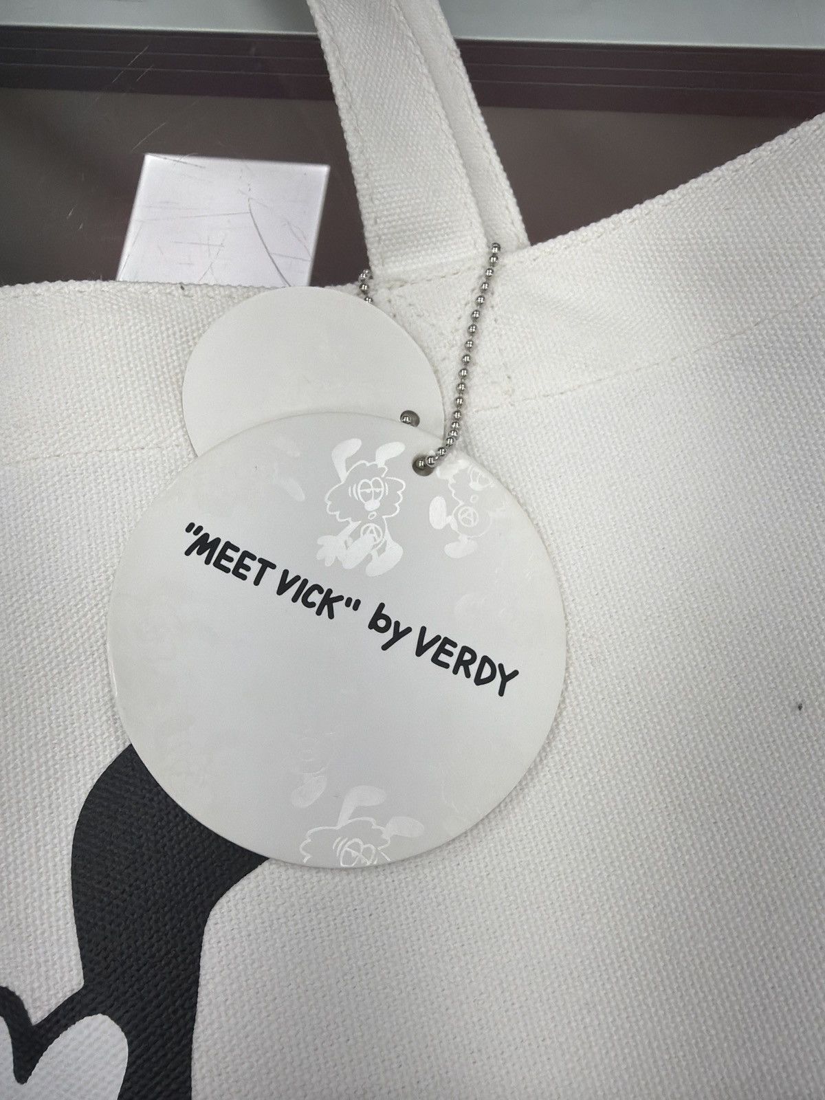 Girls Don't Cry Girls Don’t Cry Verdy Tote Bag "White" Size ONE SIZE - 6 Thumbnail