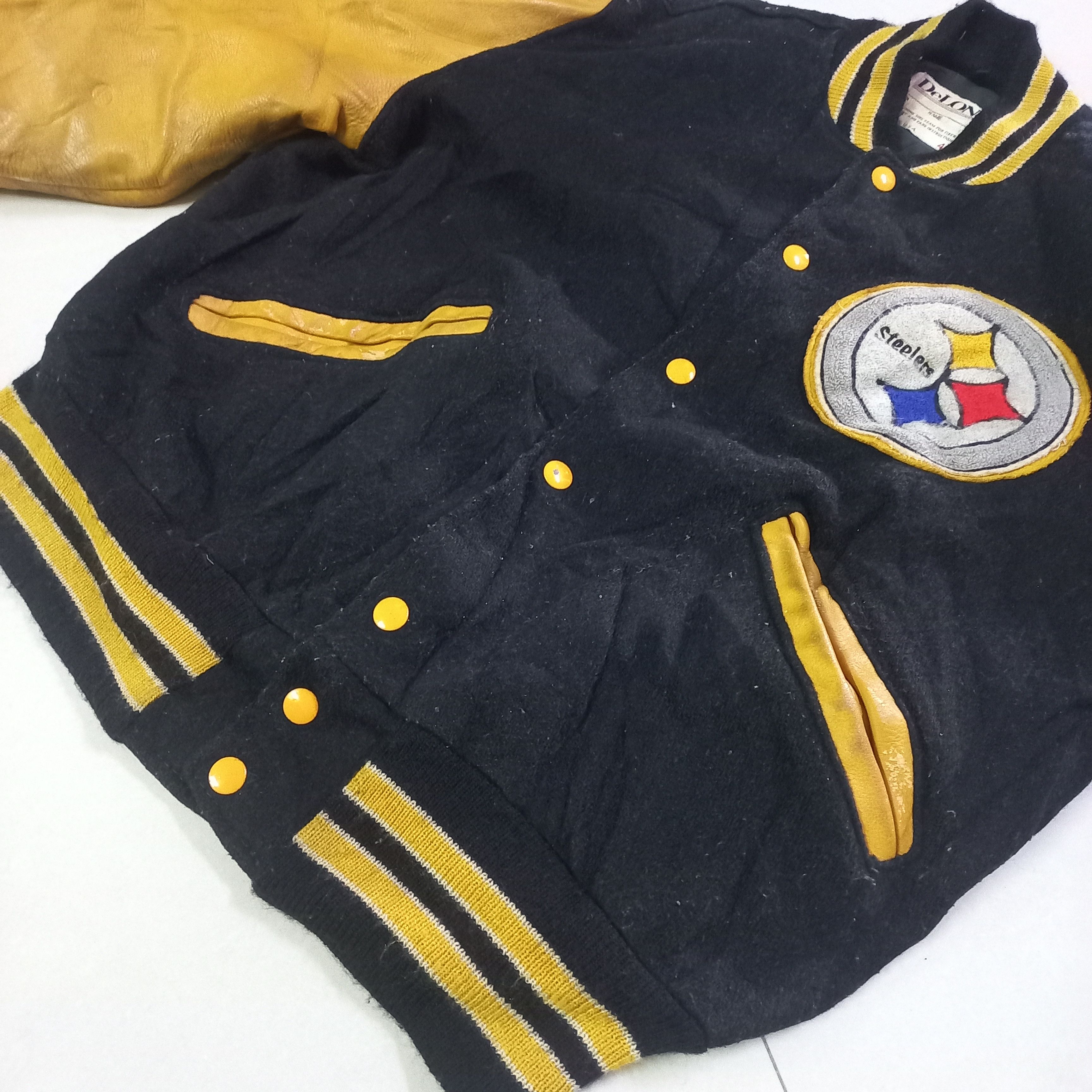 NFL × Vintage Vintage steelers nfl varsity jacket Size US M / EU 48-50 / 2 - 11 Thumbnail