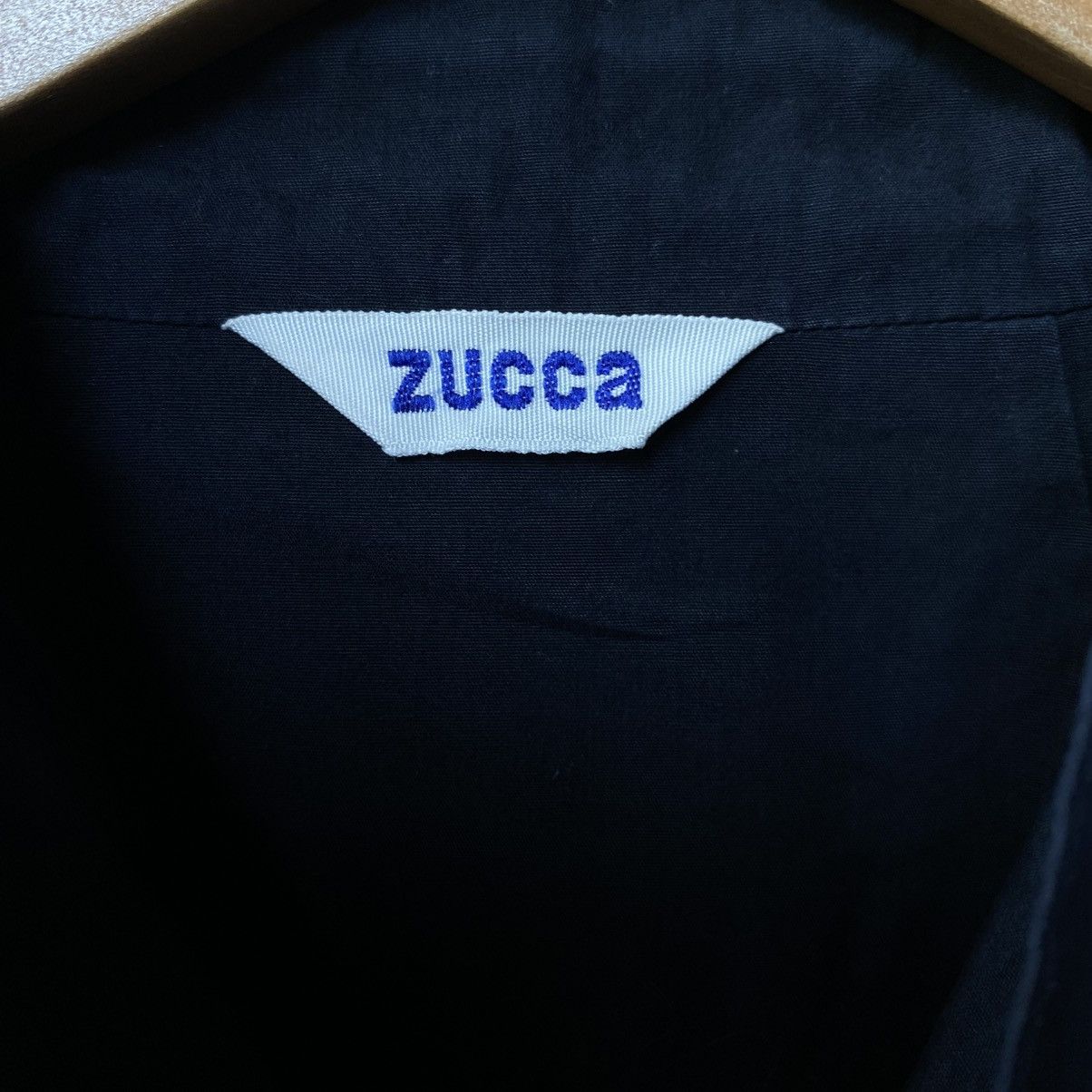 Zucca Zucca Black Short Sleeve Button-Up Blouse Size M / US 6-8 / IT 42-44 - 8 Thumbnail