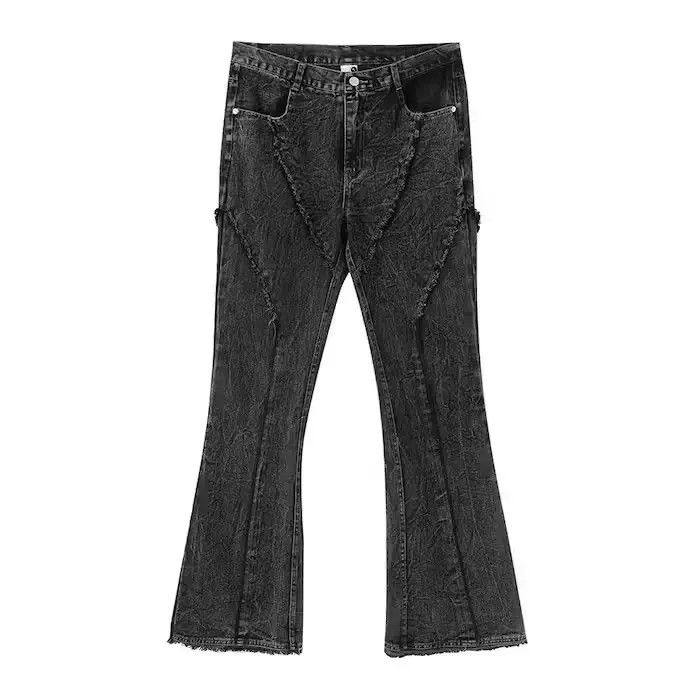 Japanese Brand Opium Black Tassel Striped jeans Size US 30 / EU 46 - 2 Thumbnail