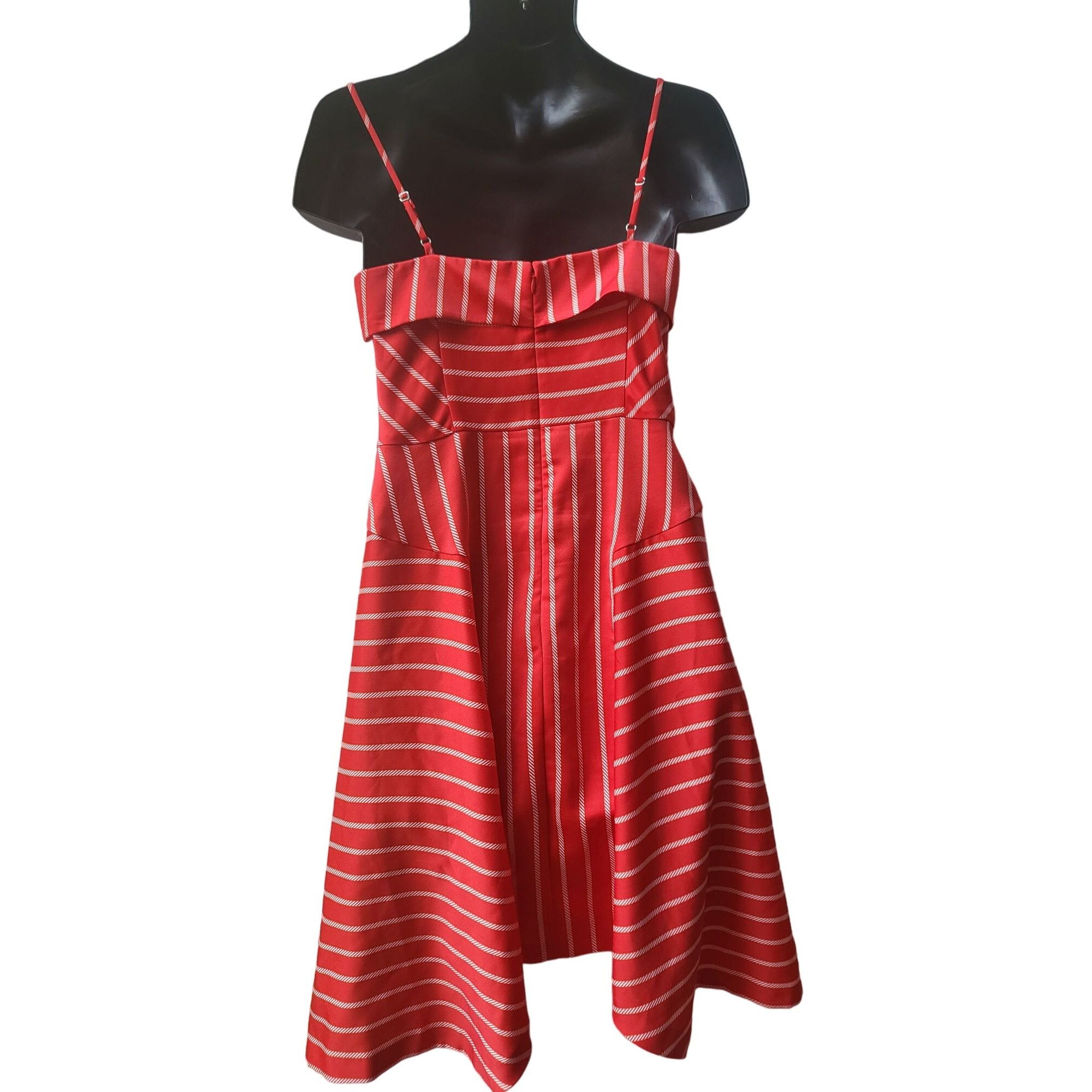 Banana Republic Banana Republic Fit And Flare Dress Women Sz 6 Strappy Strip Size M / US 6-8 / IT 42-44 - 4 Thumbnail