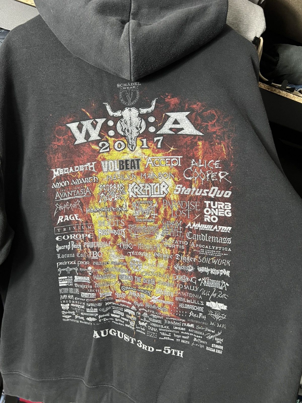 Band Tees Wacken Open Air 2017 Zip Hoodie Band Merch Size US L / EU 52-54 / 3 - 8 Thumbnail