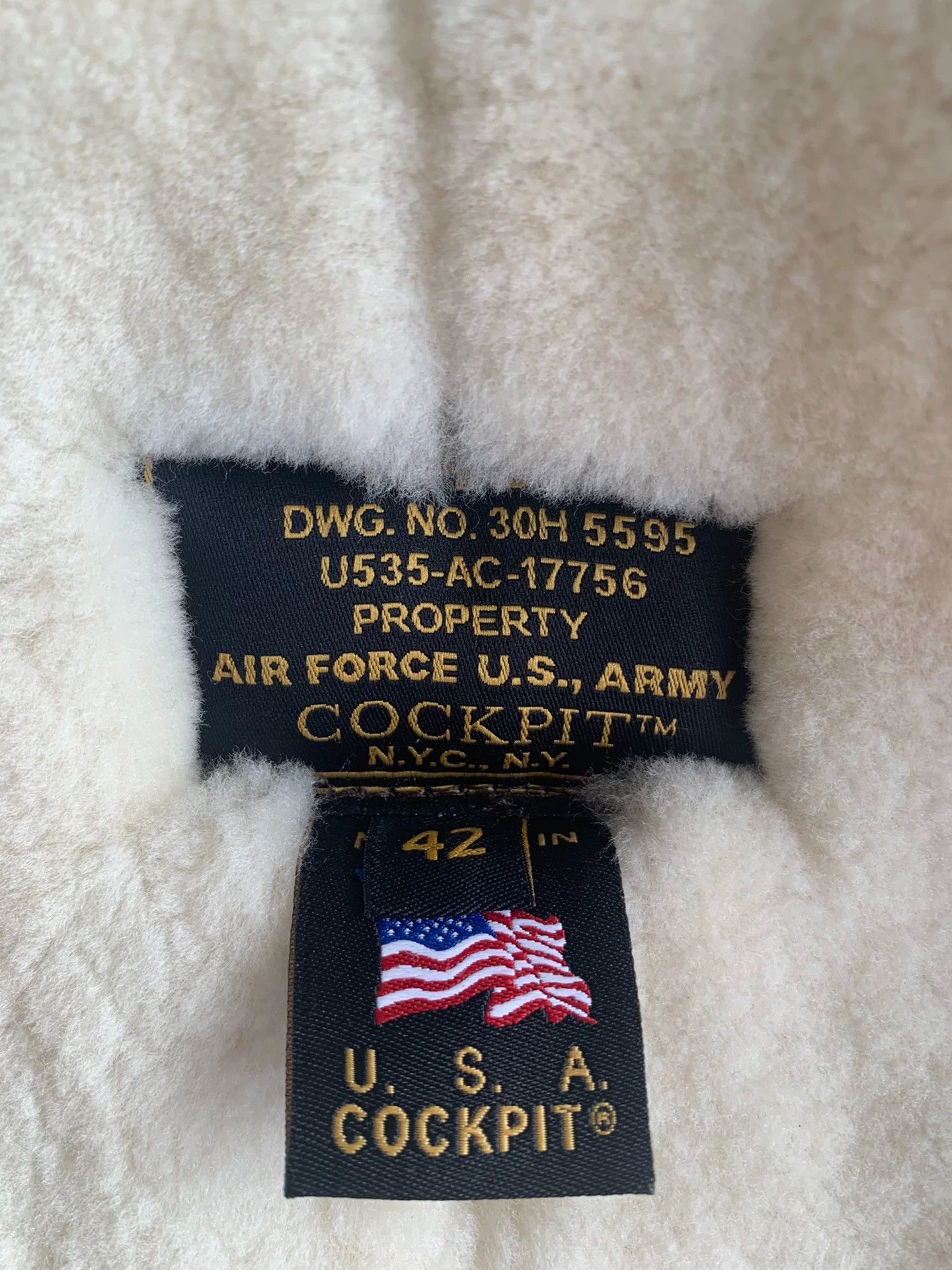 Cockpit USA Cockpit USA 1934 B3 Bomber Jacket 42 99 New USA Made Size M / US 6-8 / IT 42-44 - 4 Thumbnail
