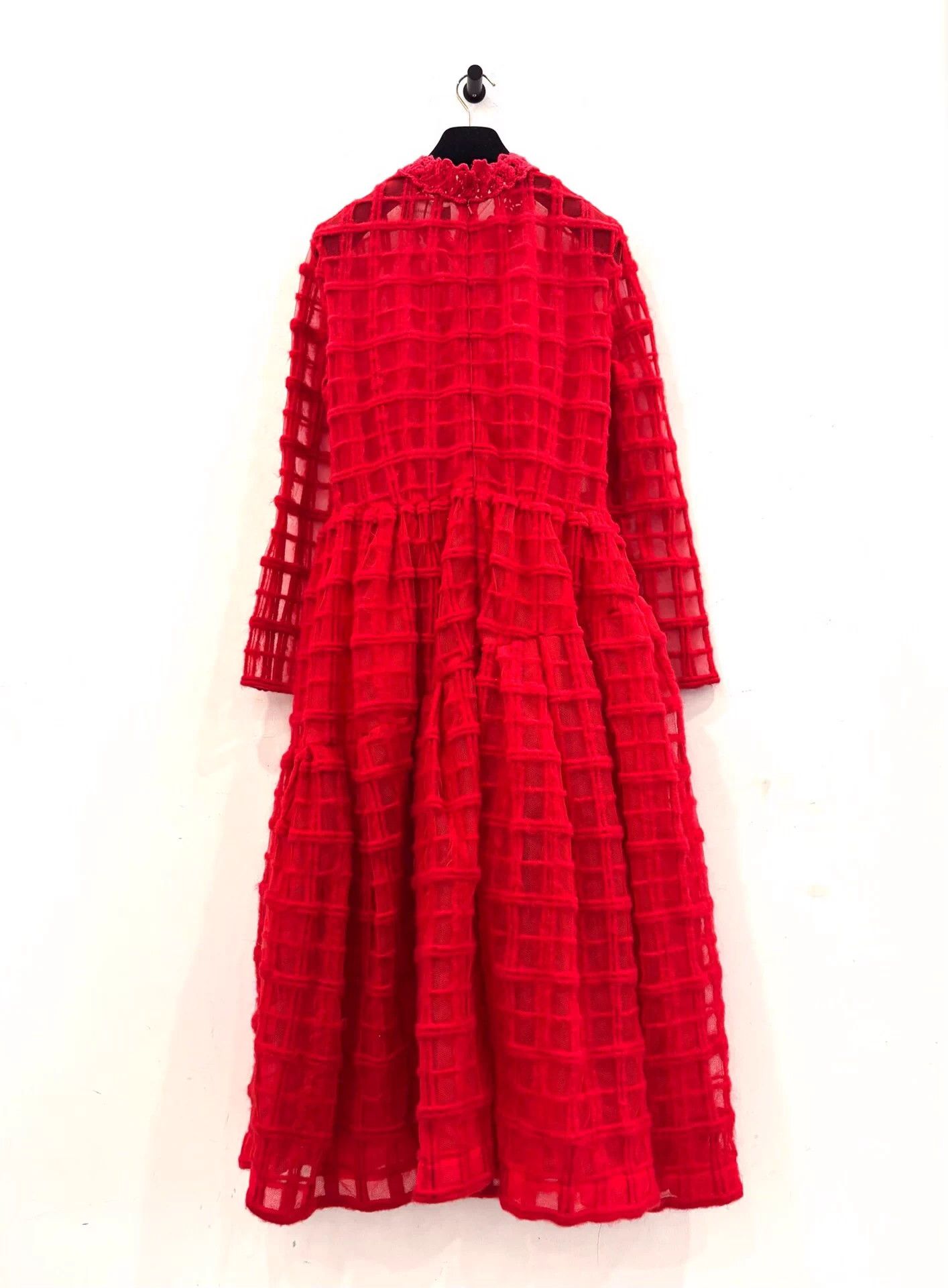 Simone Rocha Simone Rocha red plaid lace trim long dress UK12 Size M / US 6-8 / IT 42-44 - 3 Thumbnail