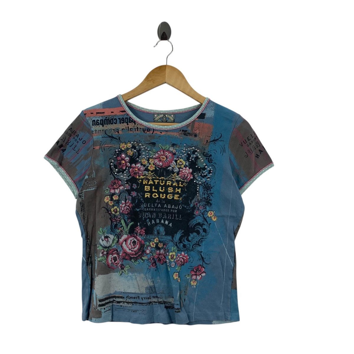 Other VANILLA SUGAR Juan Bar Habana Bling Over Print Tee Shirt Top Size M / US 6-8 / IT 42-44 - 4 Thumbnail