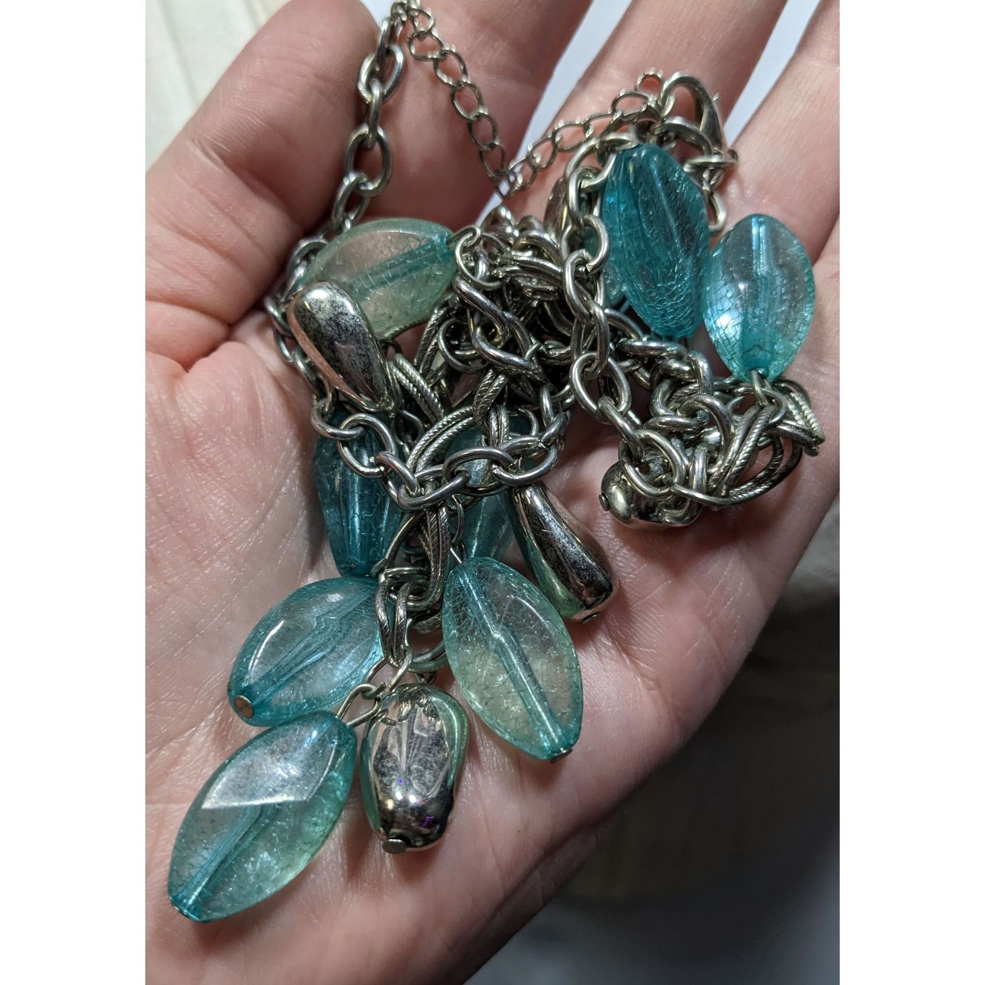 Other Bohemian Layered Charm Necklace With Silver Tone Nugget Acce Size ONE SIZE - 5 Thumbnail