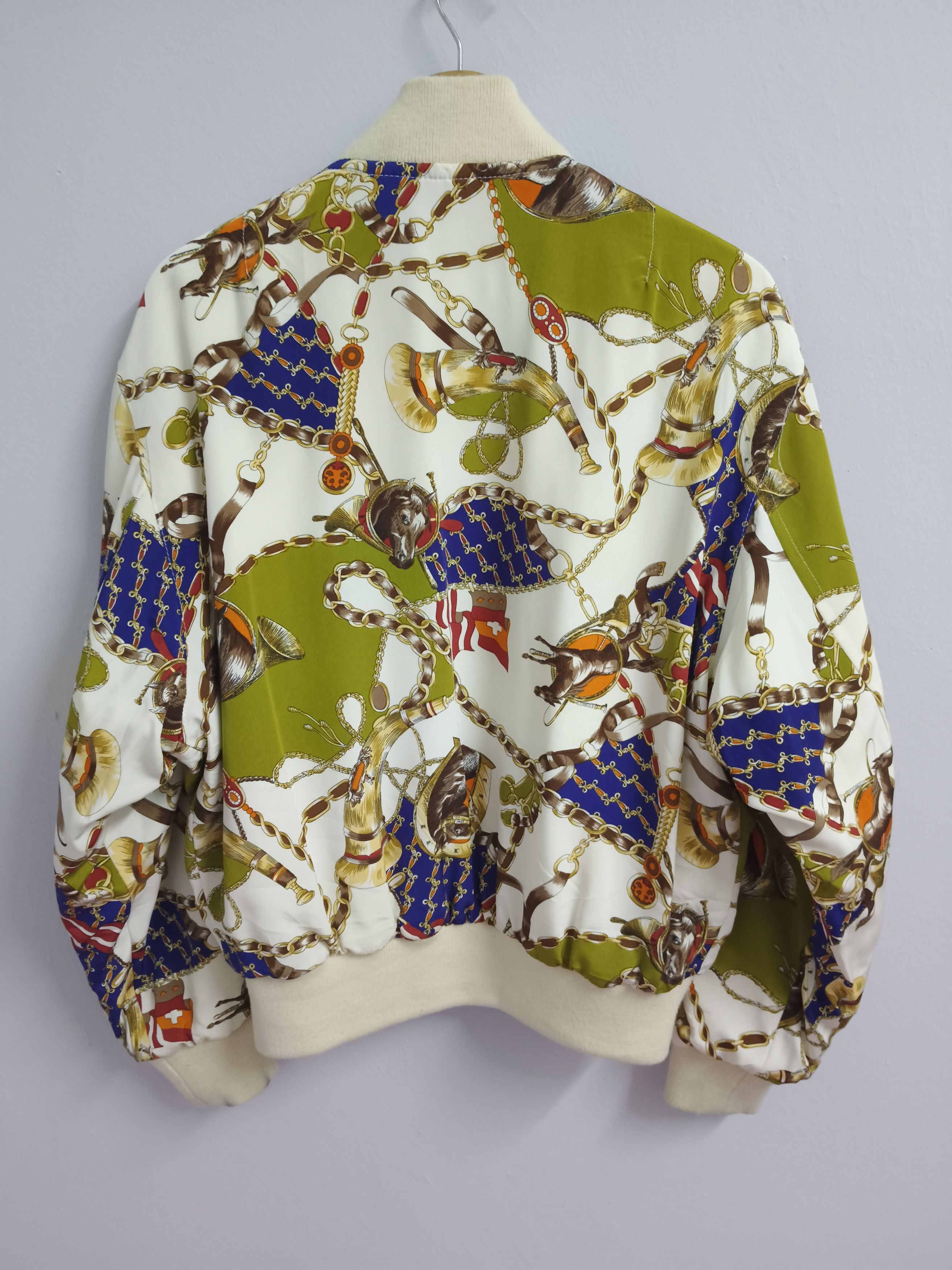 JUN MEN JUNMEN SILK REVERSIBLE BOMBER JACKET Size US M / EU 48-50 / 2 - 2 Thumbnail