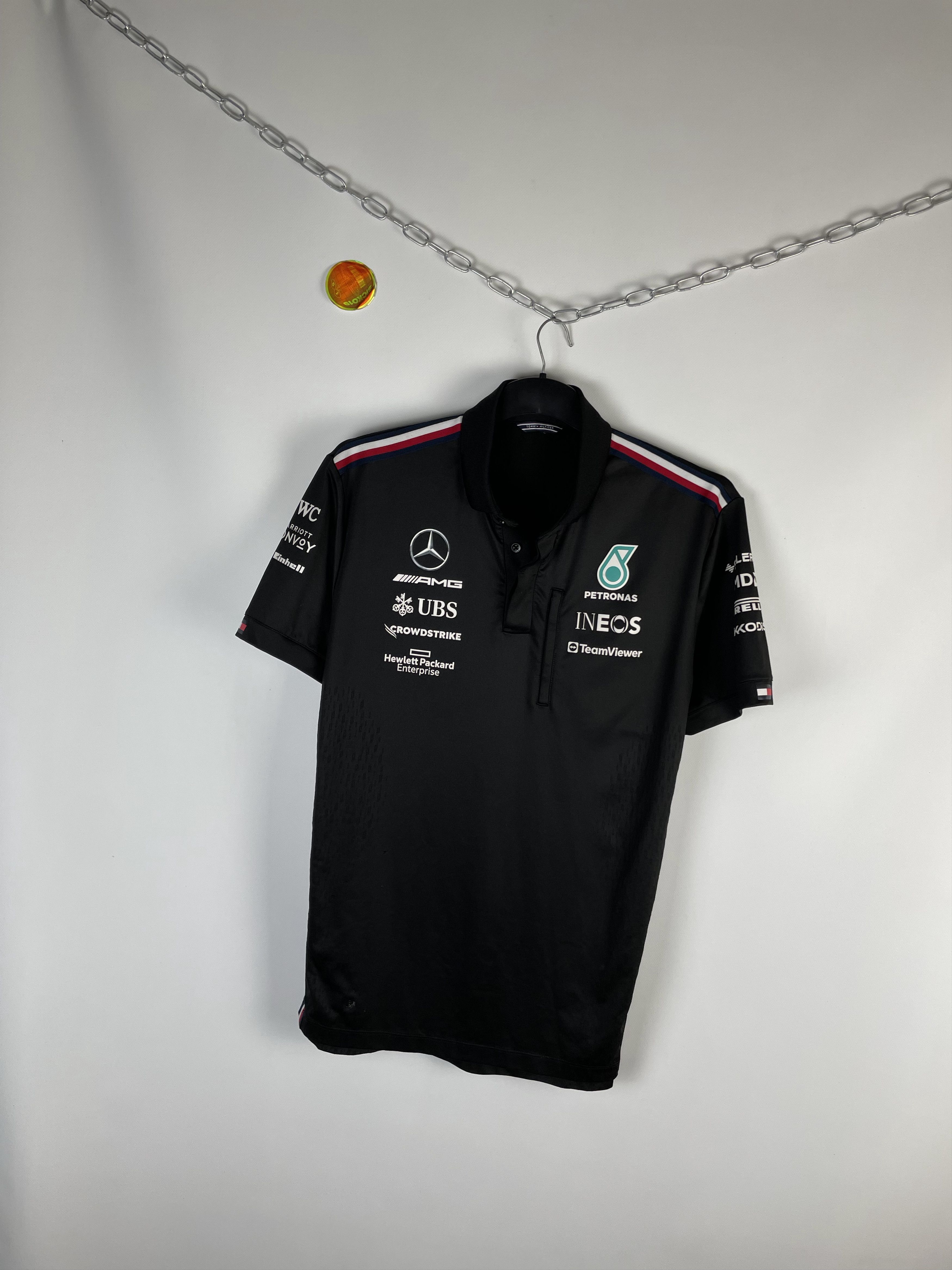 Mercedes-Benz × Vintage Mersedes Benz AMG shirt polo Petronas Size US L / EU 52-54 / 3 - 2 Thumbnail