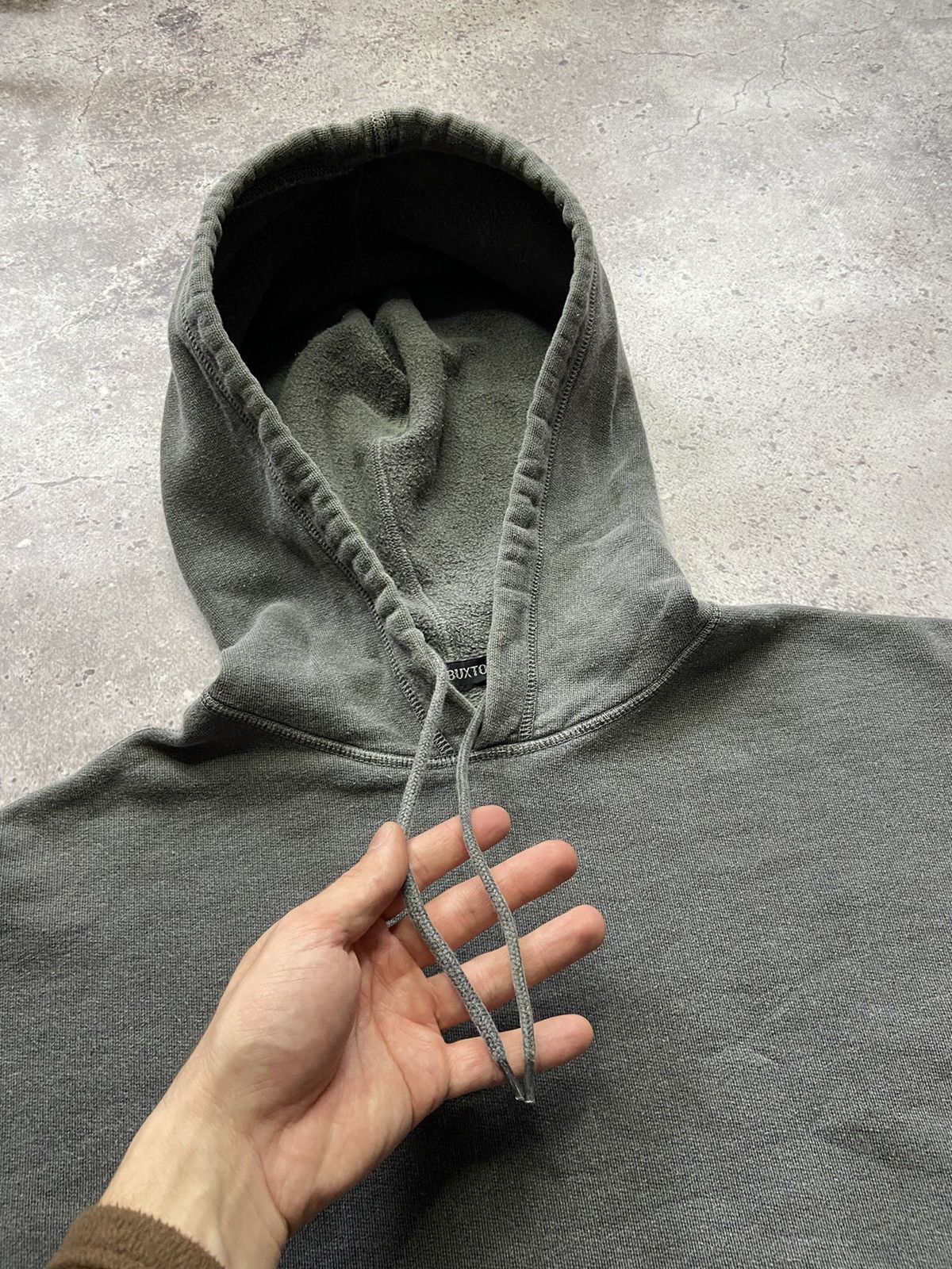 Cole Buxton Cole Buxton Washed Gray Warm Up Hoodie OverSize Size US S / EU 44-46 / 1 - 2 Thumbnail
