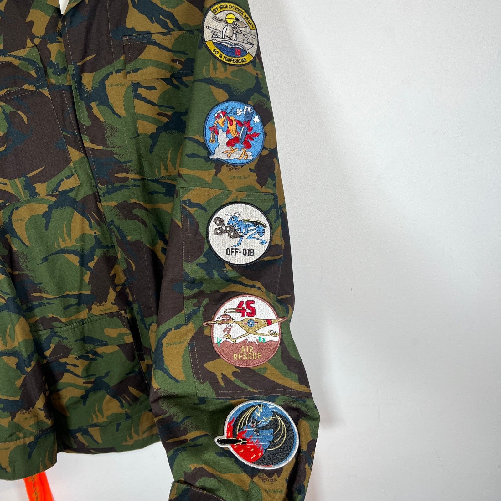 Off-White Off-White SS18 Camo Field Patches M-65 Cargo Jacket Size XXL Size US XXL / EU 58 / 5 - 5 Thumbnail