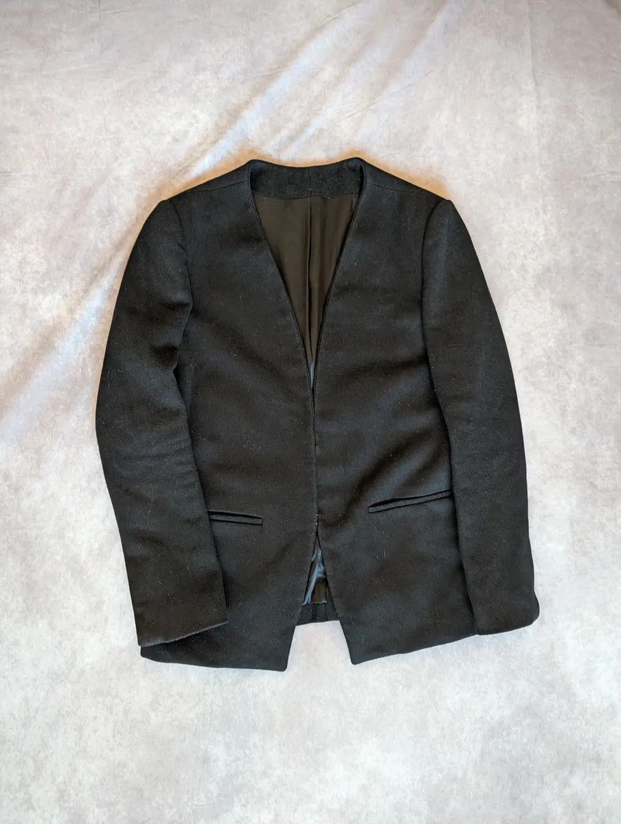 Inaisce Collarless Hidden Hook Blazer Size 40R - 1 Thumbnail