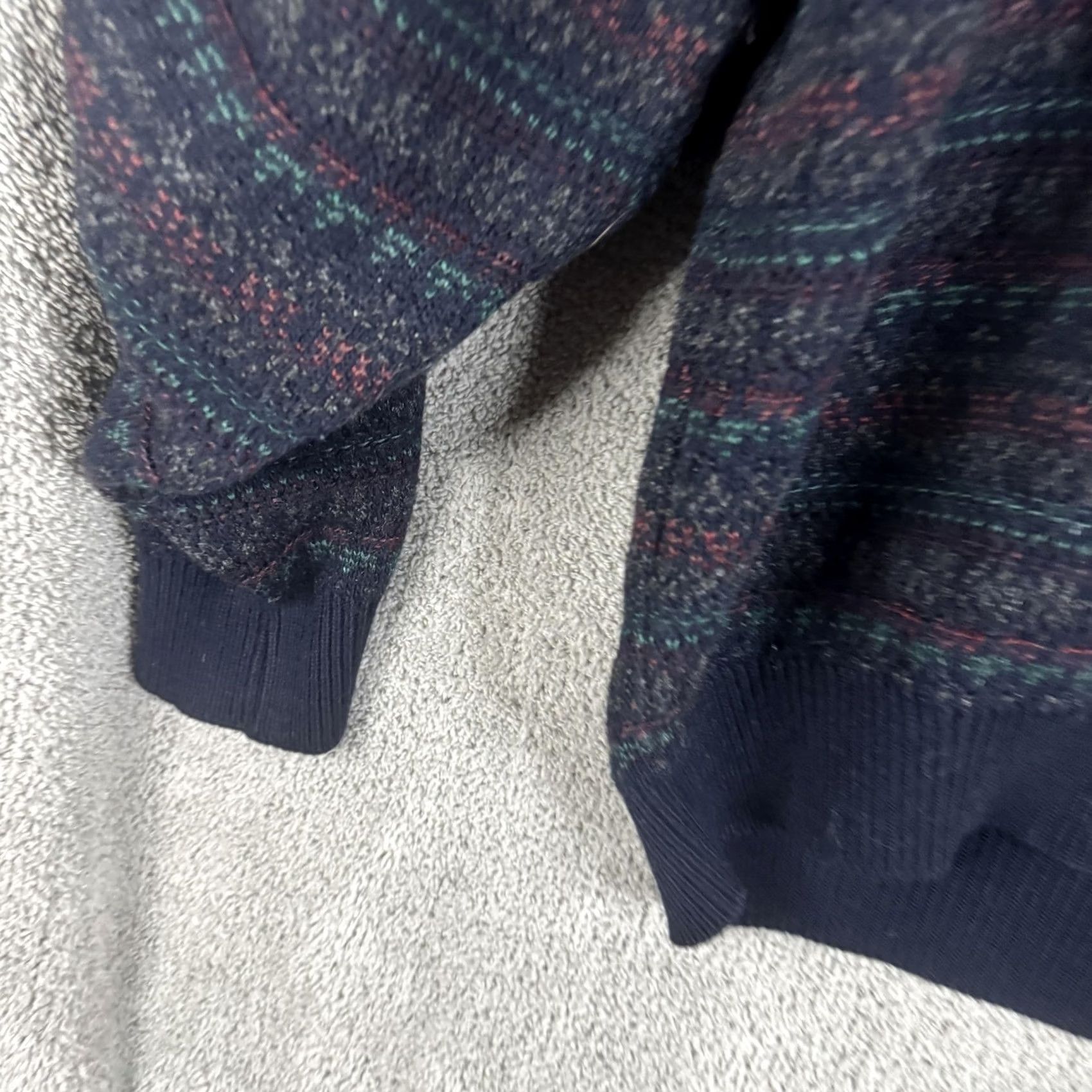 Jantzen Jantzen Sweater Mens 2XL Blue Fair Isle Knit Collared Henley Pullover Casual Size US XXL / EU 58 / 5 - 2 Thumbnail