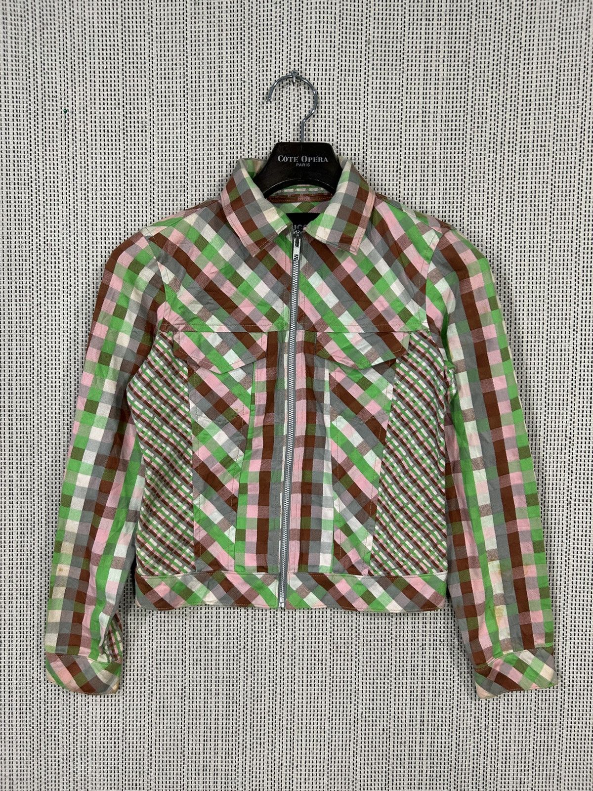 Zucca Vintage issey miyake zucca trucker jacket plaid Size S / US 4 / IT 40 - 2 Thumbnail