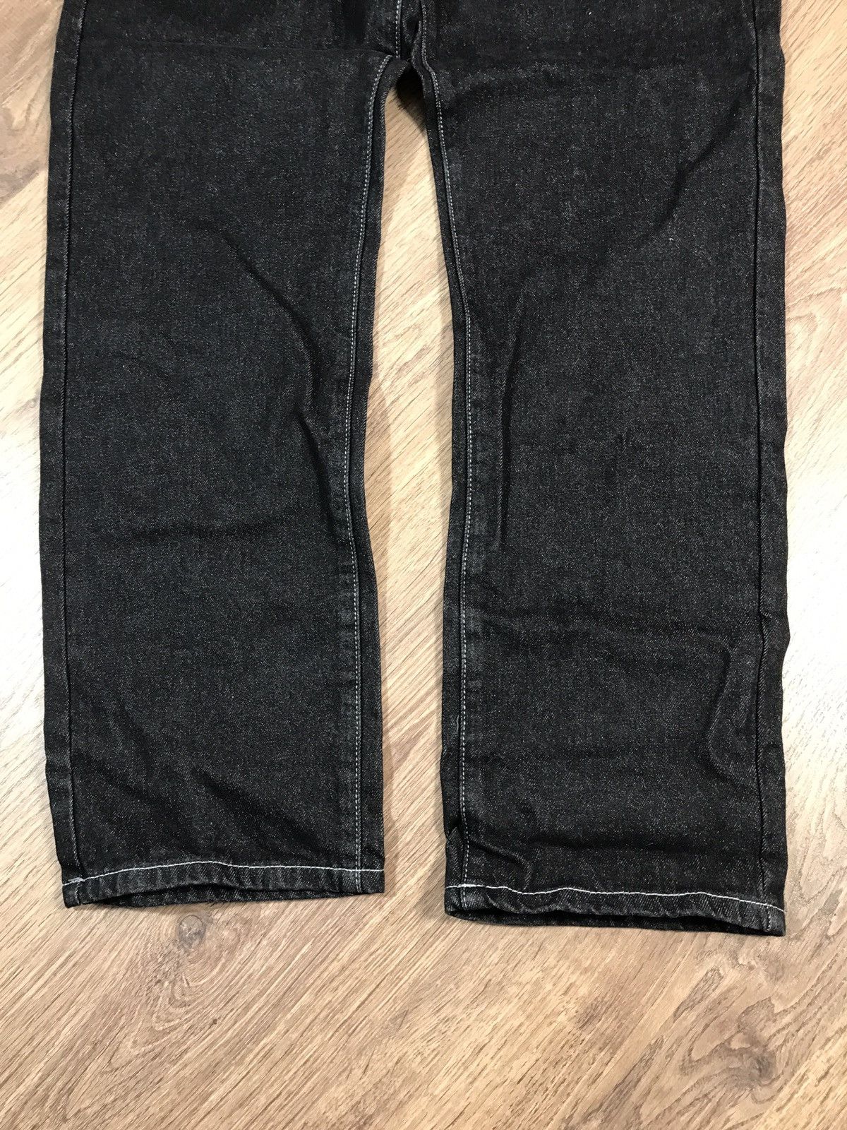 Japanese Brand × Vintage Denim Pants Dollar Big Logo Rap Pants Size US 35 - 3 Thumbnail