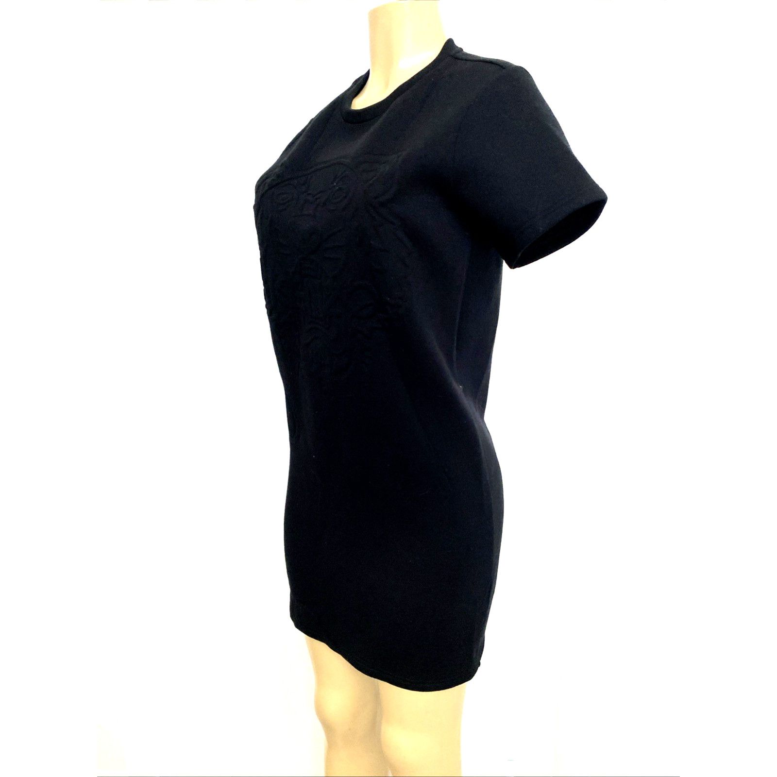 Kenzo KENZO Black Tiger Embossed Jersey Crewneck T Shirt Dress XS Size XS / US 0-2 / IT 36-38 - 3 Thumbnail