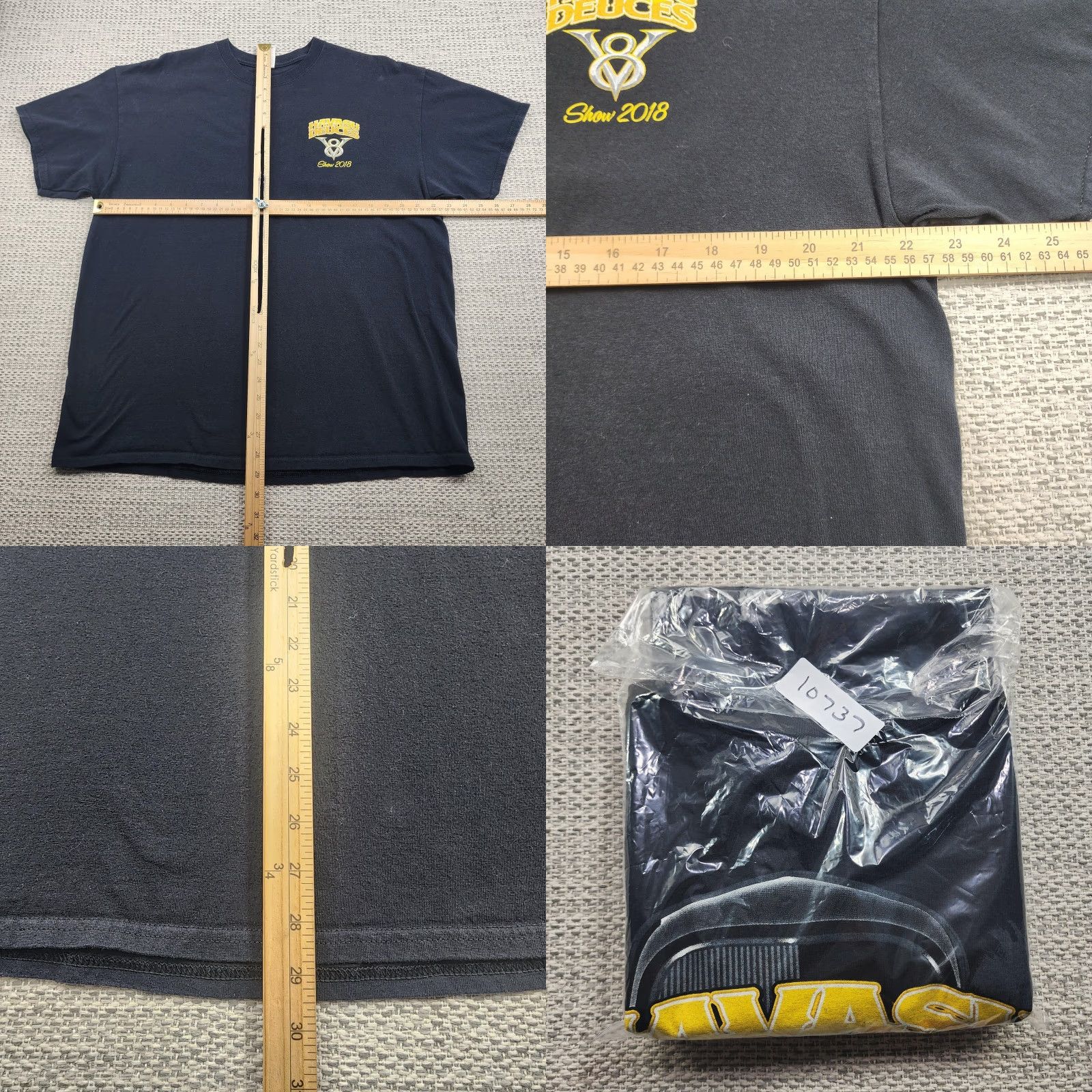 Gildan Havasu Deuces Shirt Mens XL Black Car Show Hot Rod Graphic Size US XL / EU 56 / 4 - 8 Thumbnail
