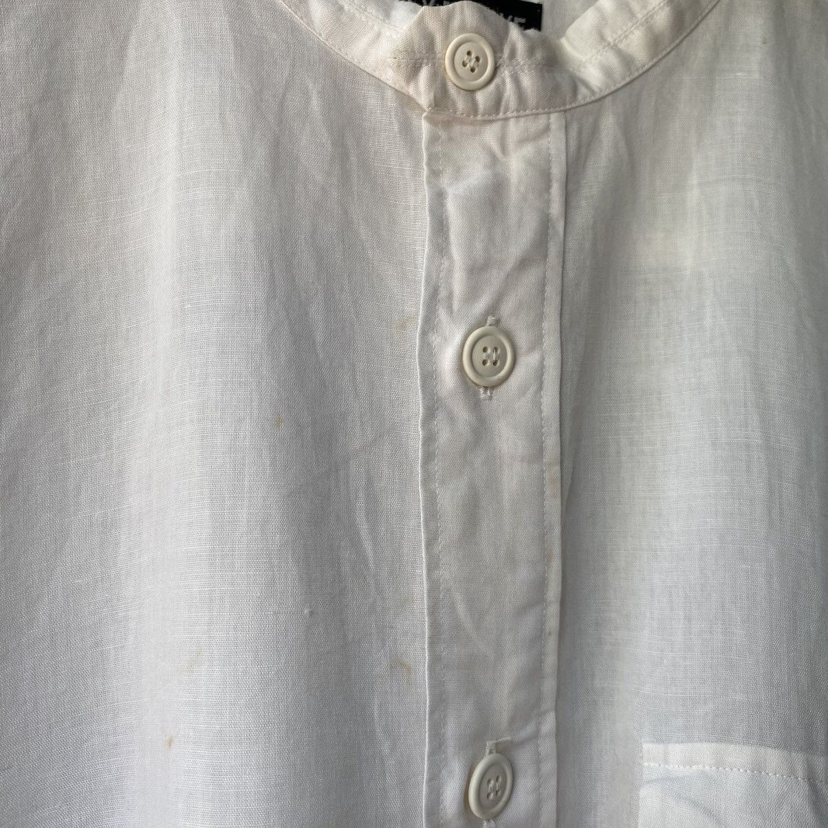Issey Miyake Issey Miyake mandarin white shirt Size US XL / EU 56 / 4 - 9 Thumbnail