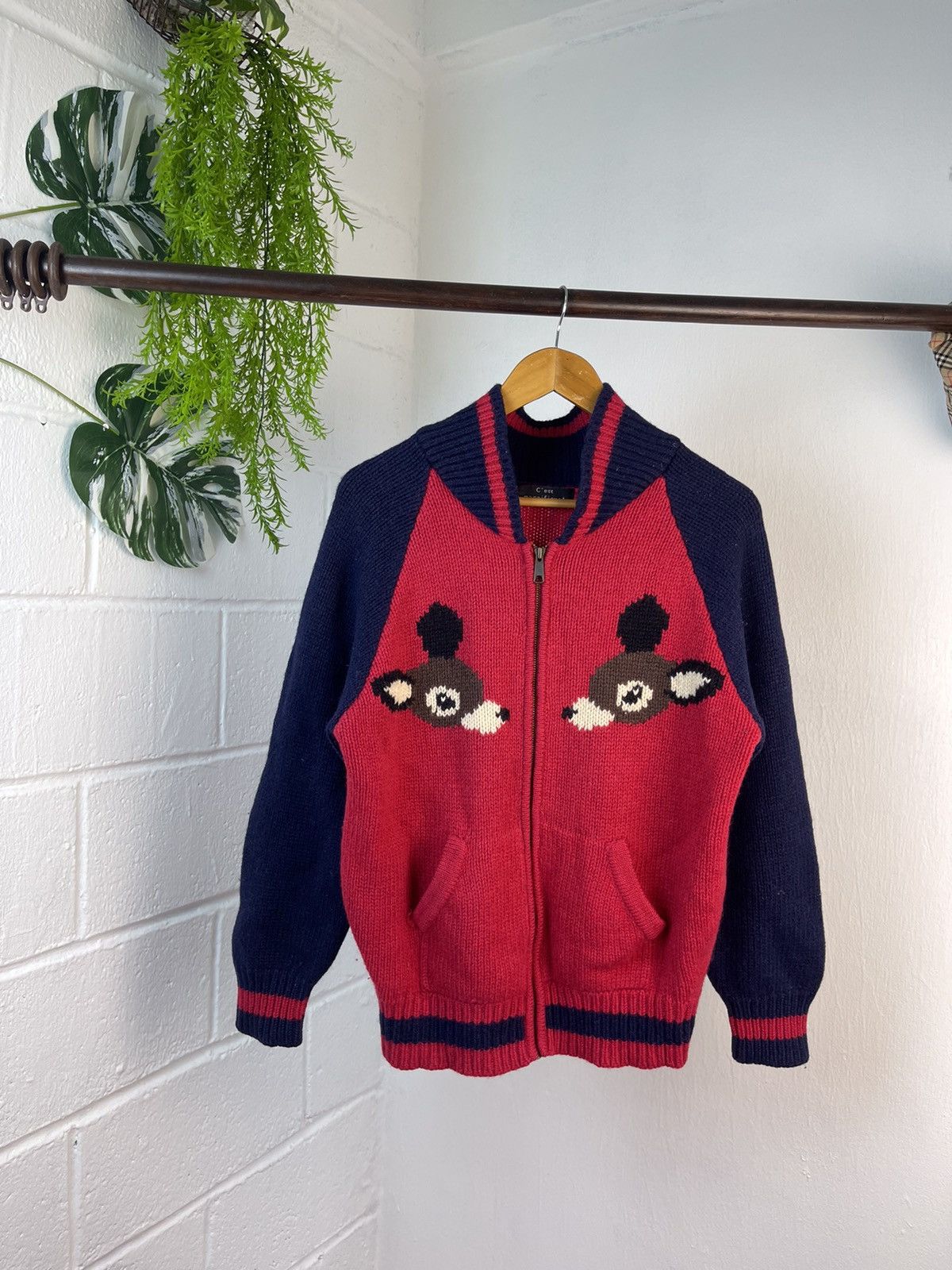 Japanese Brand Japanese brand Bambi Wool Zipper Knit a7 Size US M / EU 48-50 / 2 - 2 Thumbnail