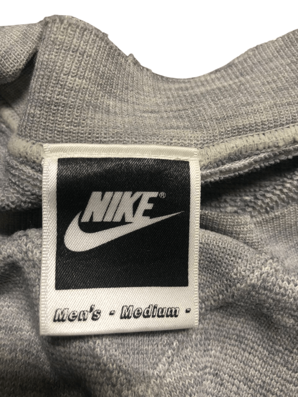 Nike × Vintage 90s Nike Big Swoosh SpellOut Sweatshirts Crops Distressed Size US M / EU 48-50 / 2 - 8 Thumbnail