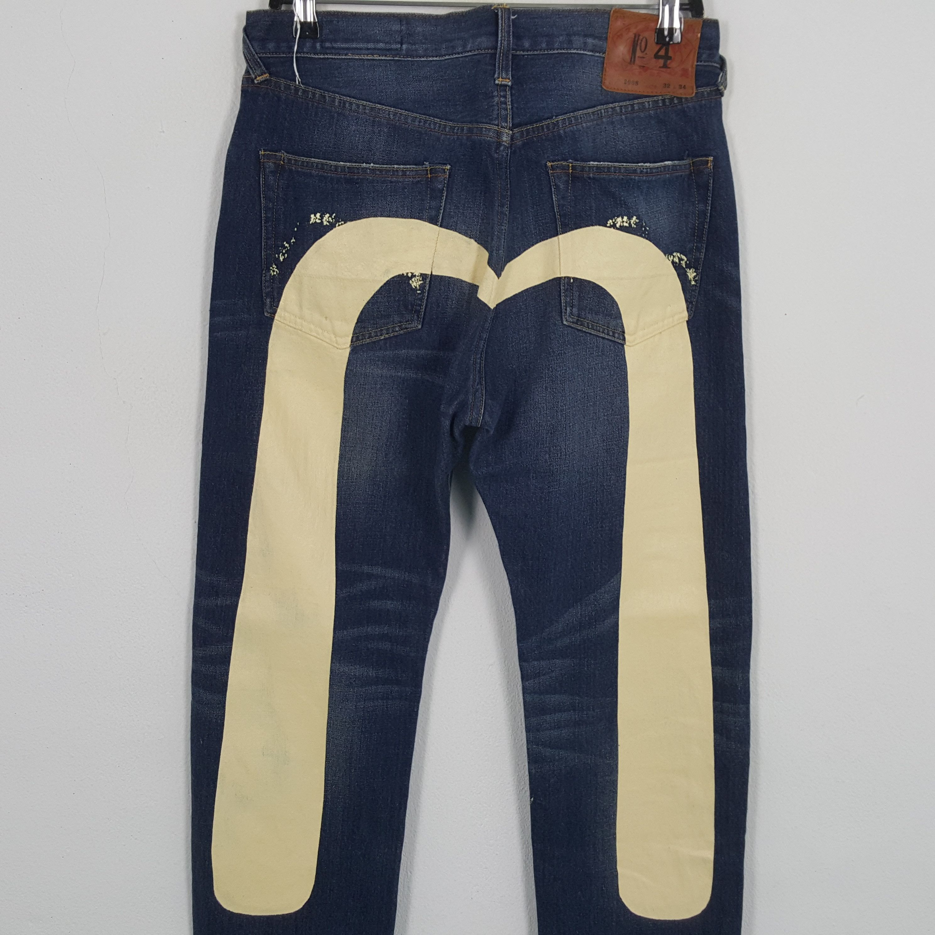 Evisu × Vintage EVISU Japanese Brand Custom Daicock Style Jeans Size US 31 - 2 Thumbnail