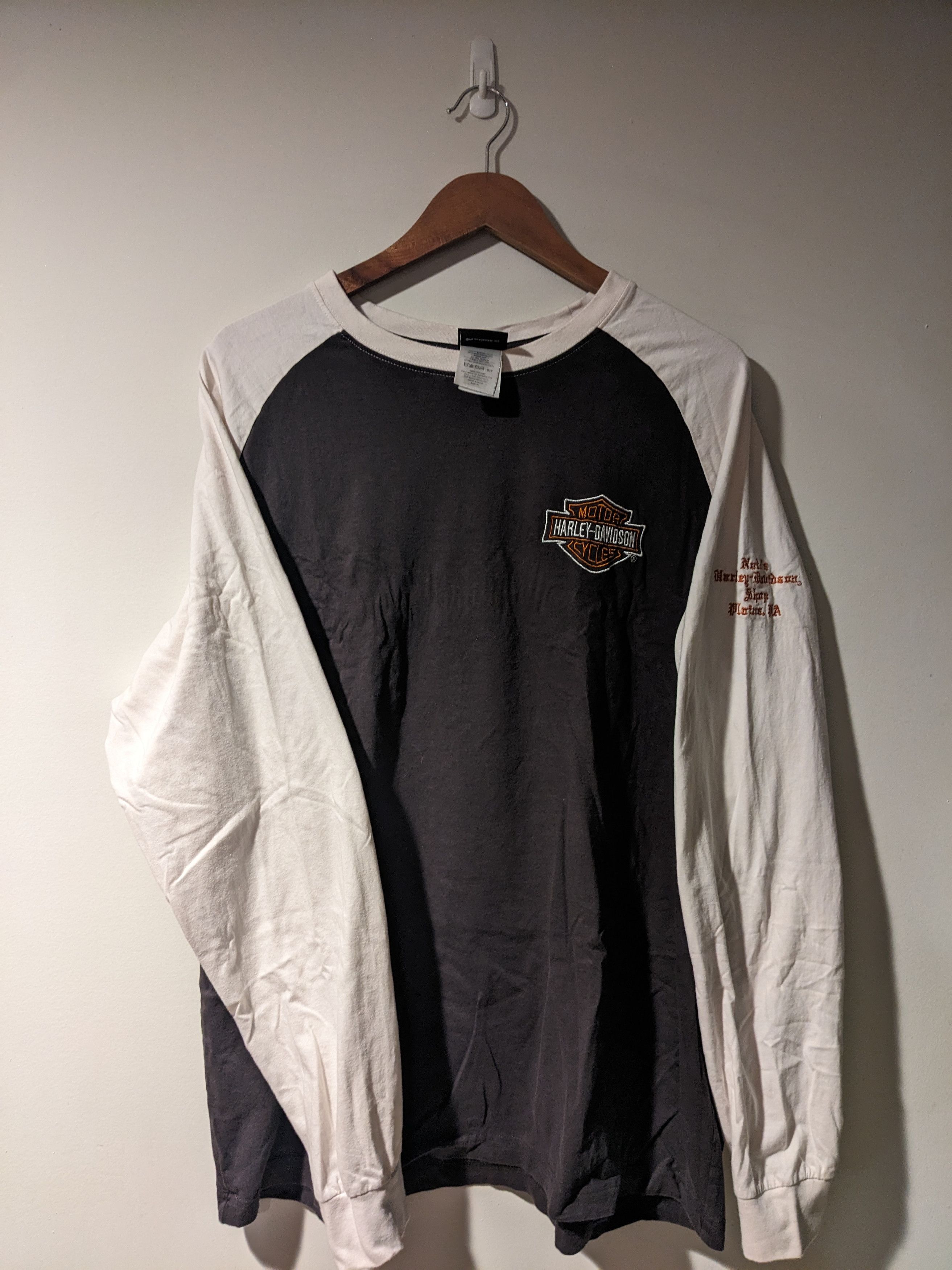 Harley Davidson × Vintage Vintage Y2K Harley Davidson Motorcycle Long-sleeve T-Shirt Size US XL / EU 56 / 4 - 6 Thumbnail