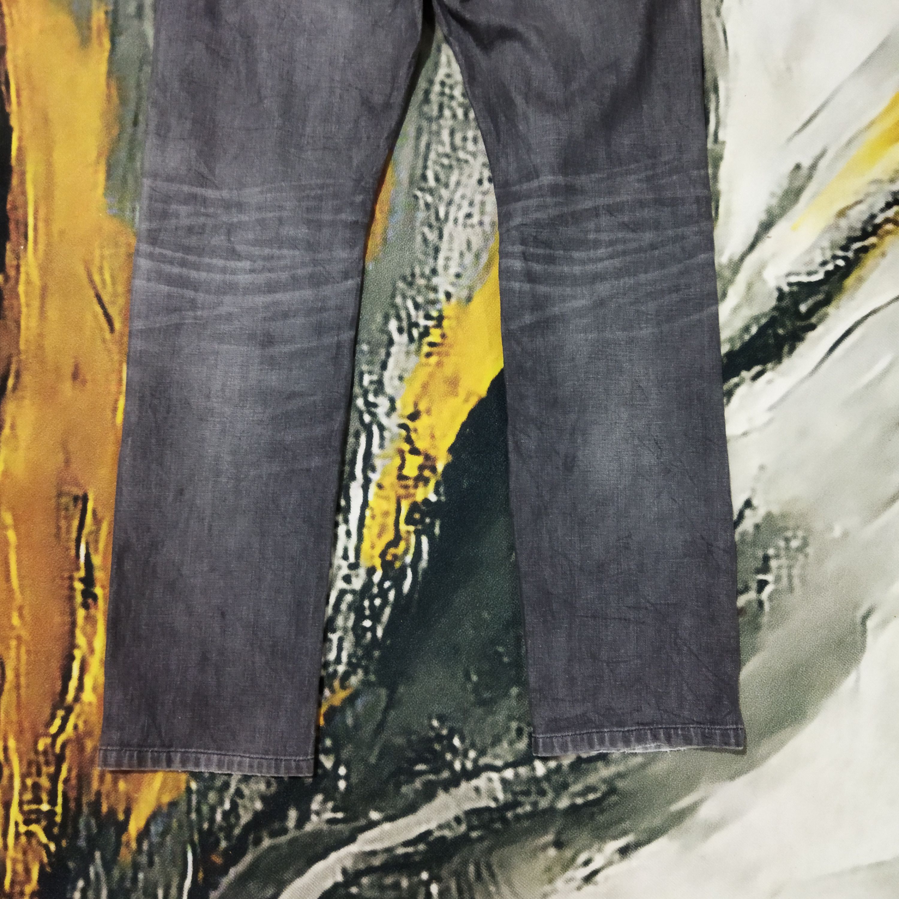 Japanese Brand × Uniqlo VINTAGE JAPANESE FADED BLACK JEANS PANTS Size US 33 - 9 Thumbnail