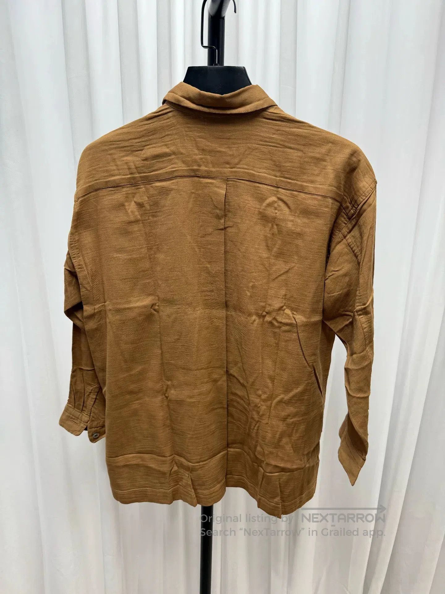 Issey Miyake Issey Miyake Striped Shirt in Brown. Size US M / EU 48-50 / 2 - 8 Thumbnail