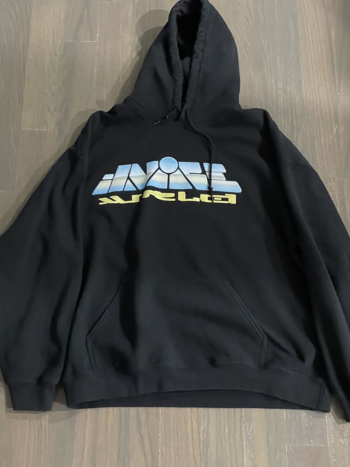 Image of 999 Club Juice Wrld 999 Vlone Takeover Hoodie Black, Men's (Size XL)