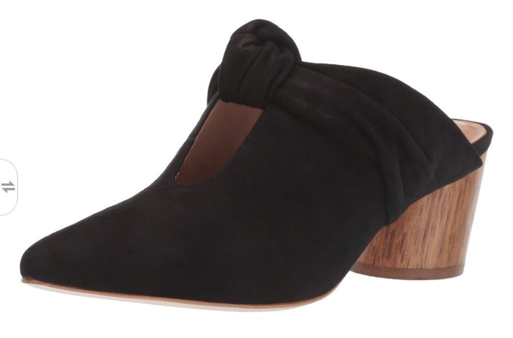 Bernhard Willhelm Bernardo Finley Suede Knot Wooden Heel Mule Size 7.5M Size US 7.5 / IT 37.5 - 2 Thumbnail