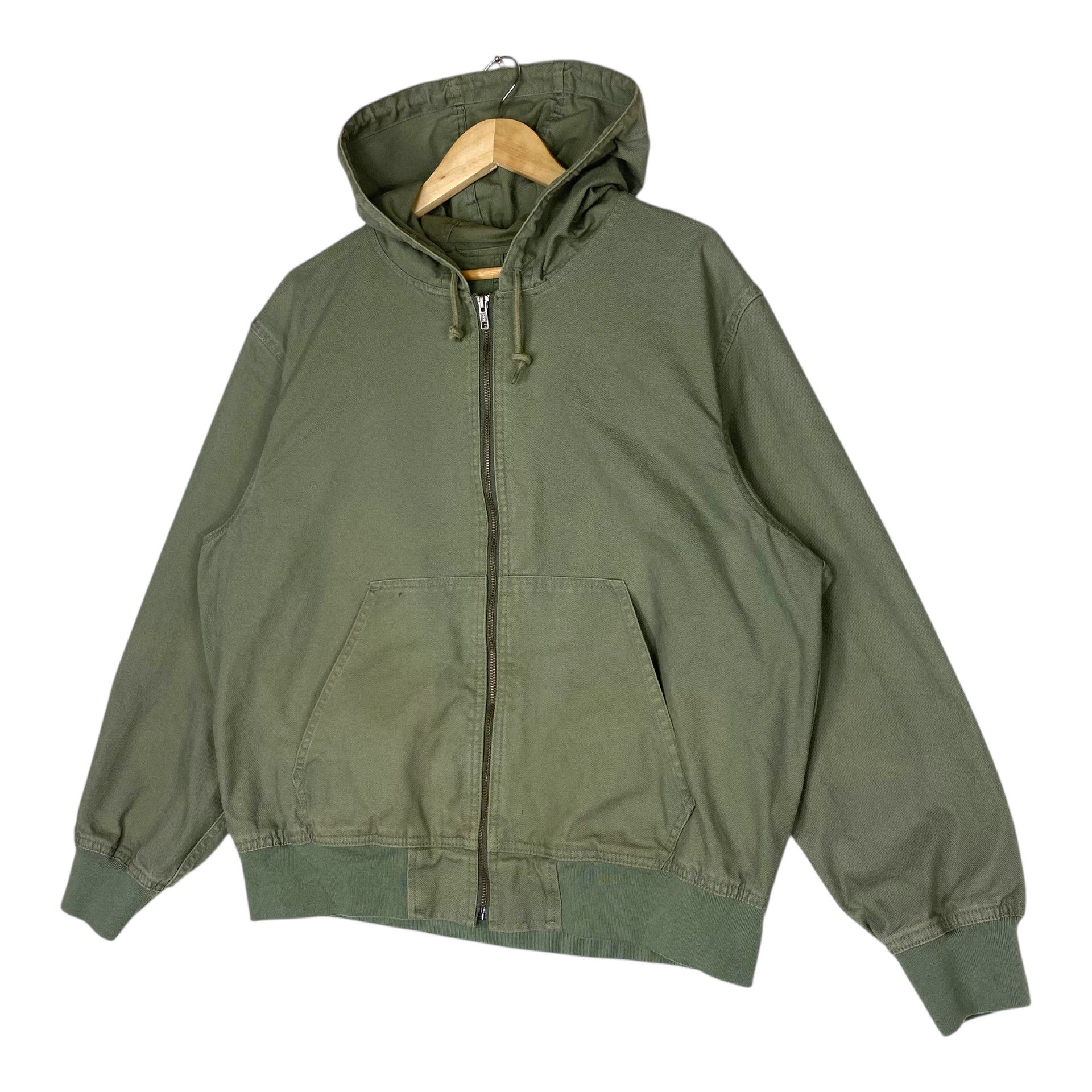 Japanese Brand 💥GU JAPAN CANVAS HOODED JACKET Size US L / EU 52-54 / 3 - 2 Thumbnail