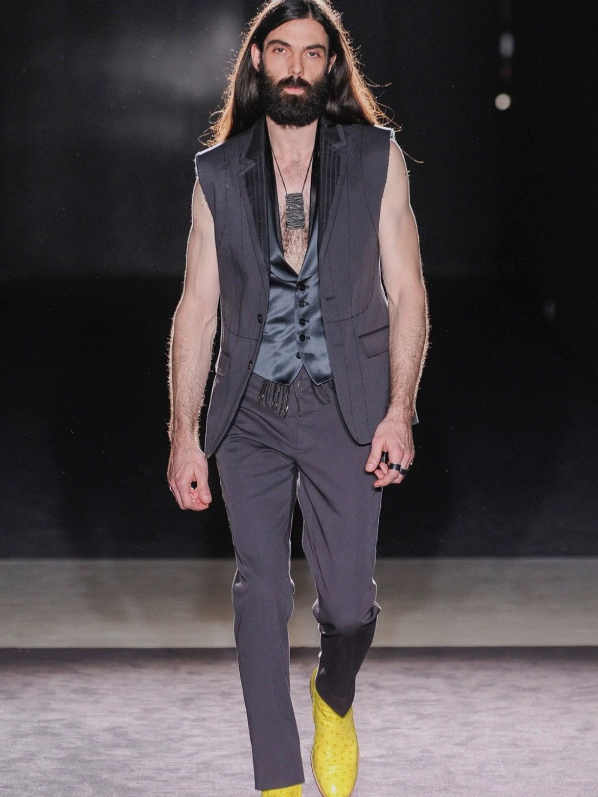 Maison Margiela MMM A/W14 Deconstructed Suit Vest Navy Blue Size 48R - 6 Thumbnail