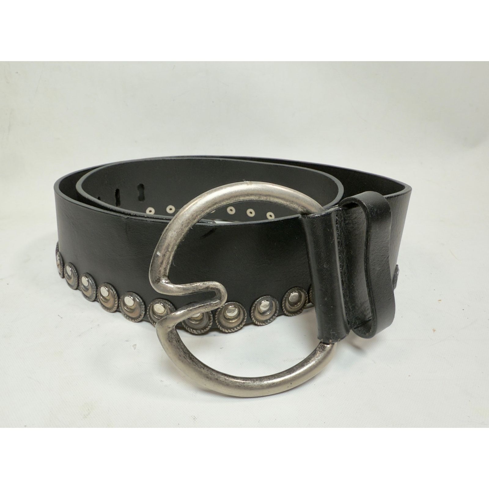 Designer Brave made in Canada Wide Leather Hip Waist Belt size 38 Size ONE SIZE - 5 Thumbnail