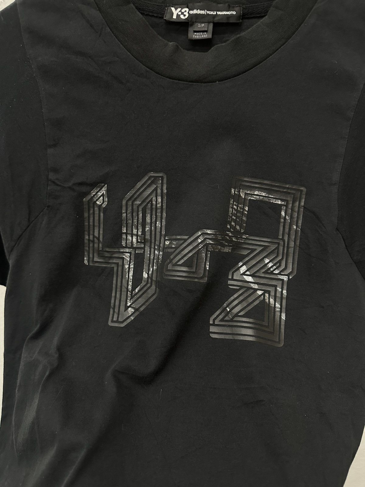 Y-3 FW16 Y-3 Yohji Yamamoto Metallic Logo Tee Size US M / EU 48-50 / 2 - 10 Thumbnail