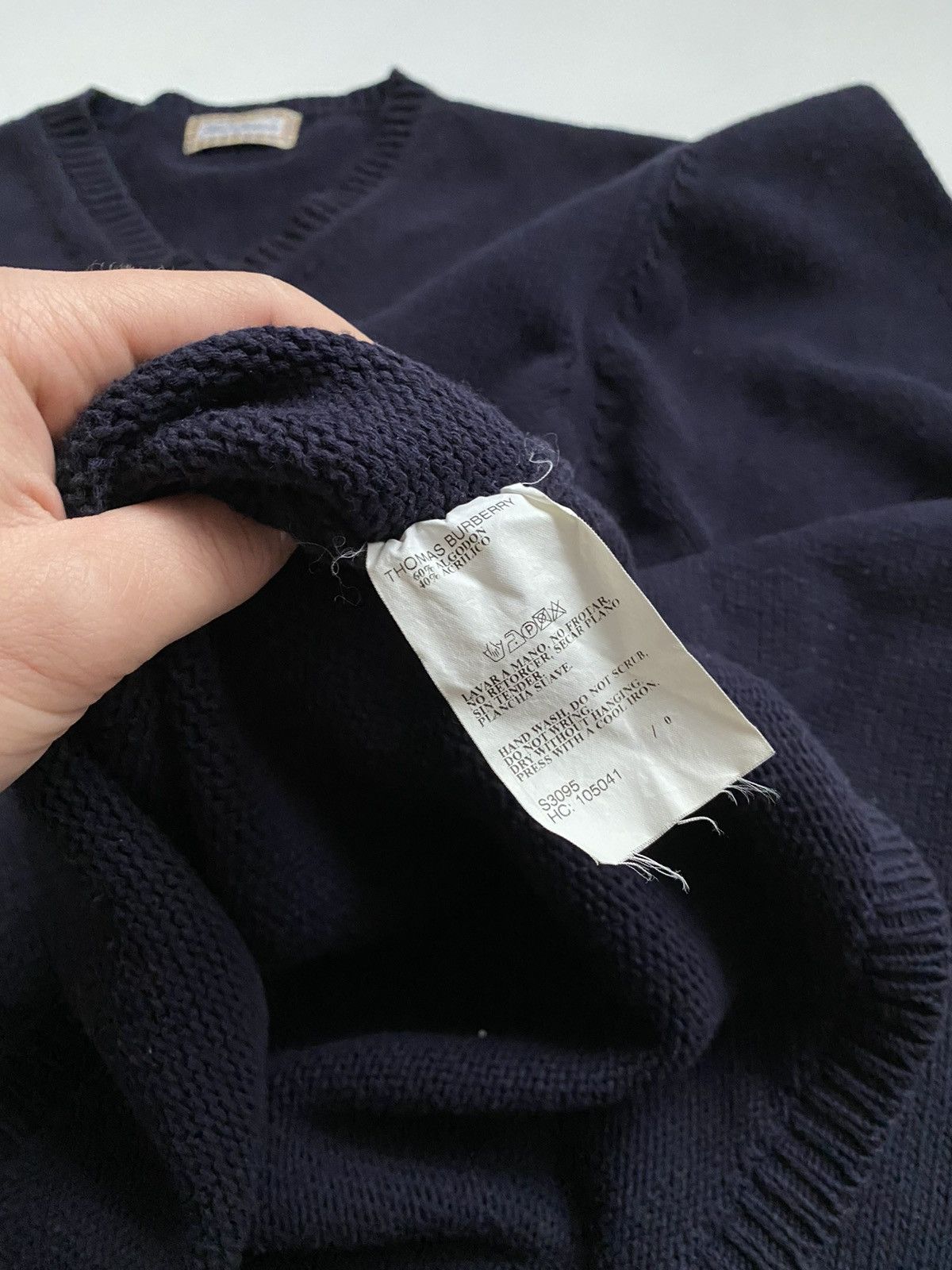 Burberry THOMAS BURBERRY VINTAGE KNIT SWEATER MINI LOGO Size US L / EU 52-54 / 3 - 7 Thumbnail