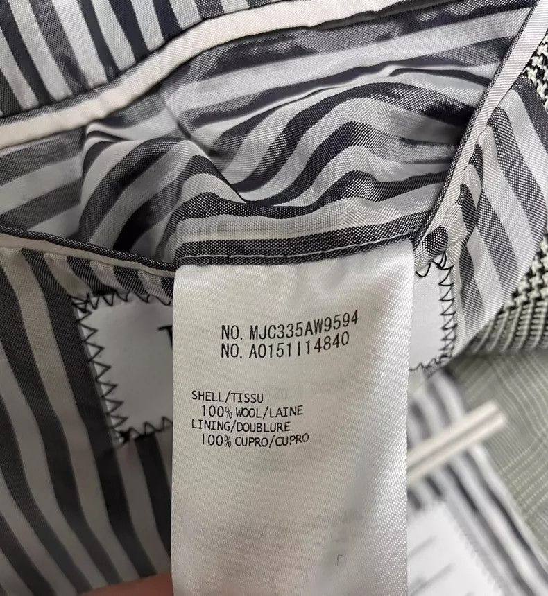 Thom Browne Thom Browne size1 Gray and grey striped woolen jacket suit Size 36S - 2 Thumbnail