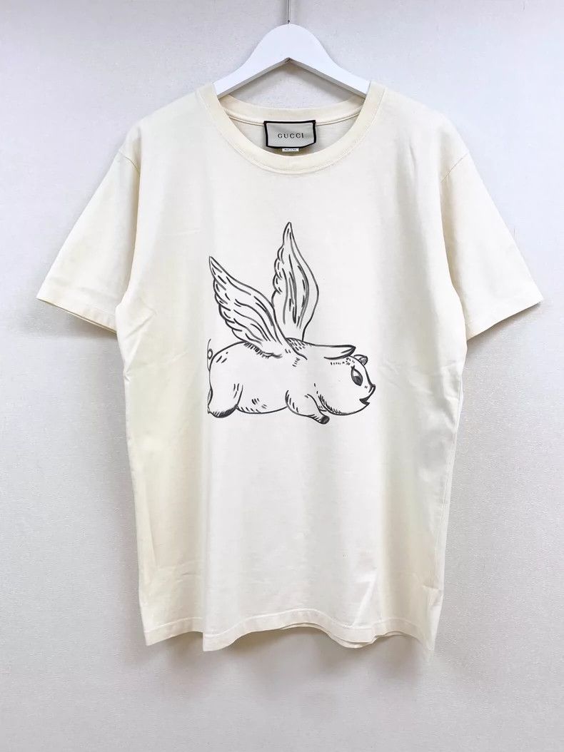 Gucci GucciFlying pig short sleeves Size XS / US 0-2 / IT 36-38 - 1 Thumbnail