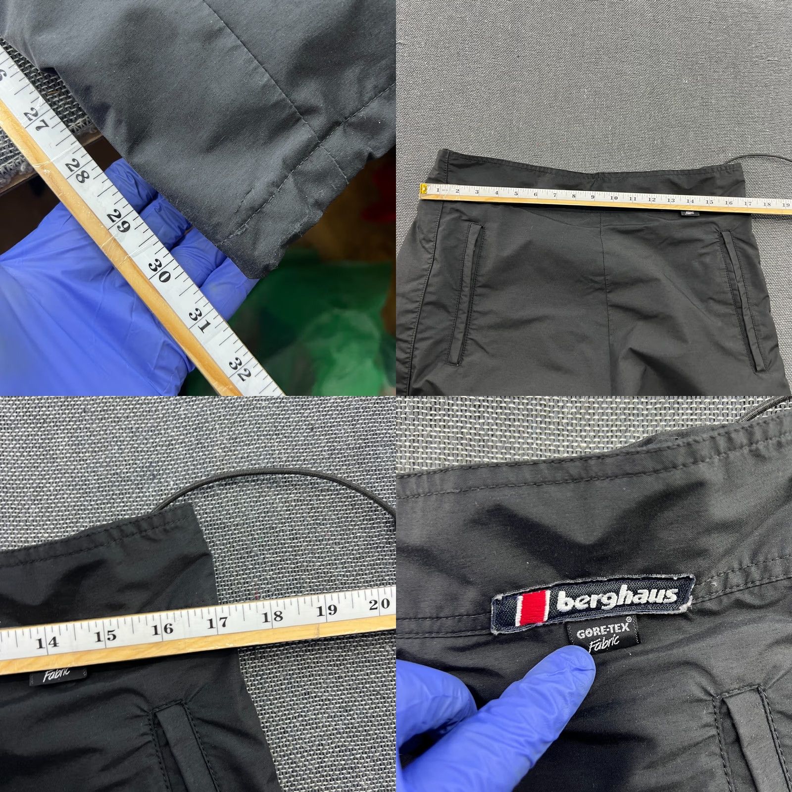 Berghaus Berghaus Pants Mens XL Black Gore-Tex Waterproof Windbreaker Nylon Rain Water 2L Size US 36 / EU 52 - 8 Thumbnail