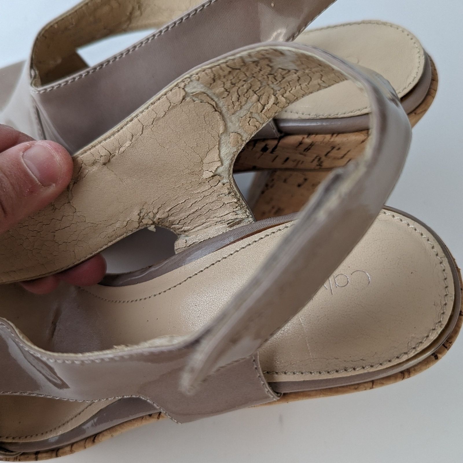 Calvin Klein Calvin Klein Platform Cork Heels -7.5/8 Size US 7.5 / IT 37.5 - 7 Thumbnail