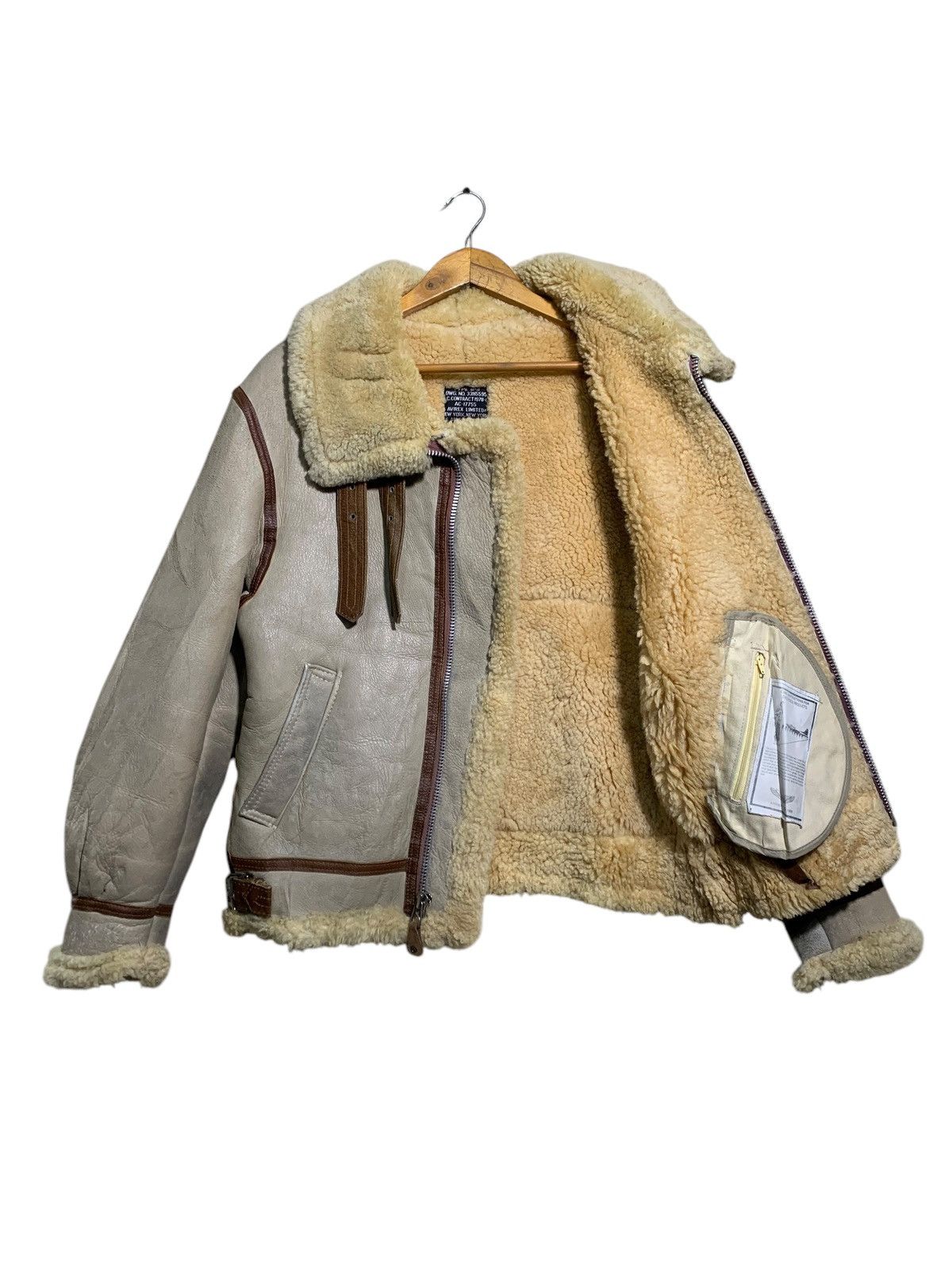 Avirex 🔥AVIREX USA SHEEPSKINS LEATHER TYPE B3 JACKETS Size US S / EU 44-46 / 1 - 7 Thumbnail