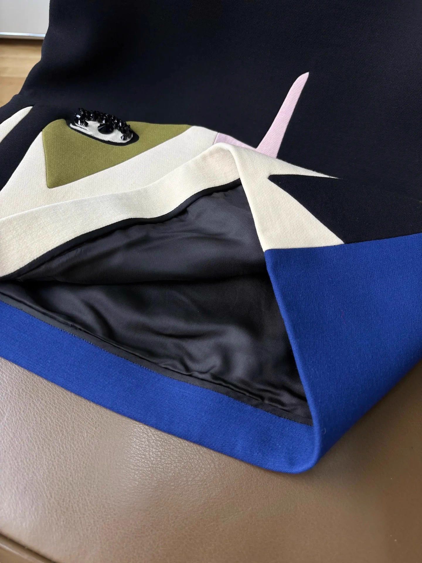 Prada Prada 2014 Runway Colorblock Wool Mini Skirt IT38 Size 26" / US 2 / IT 38 - 4 Thumbnail